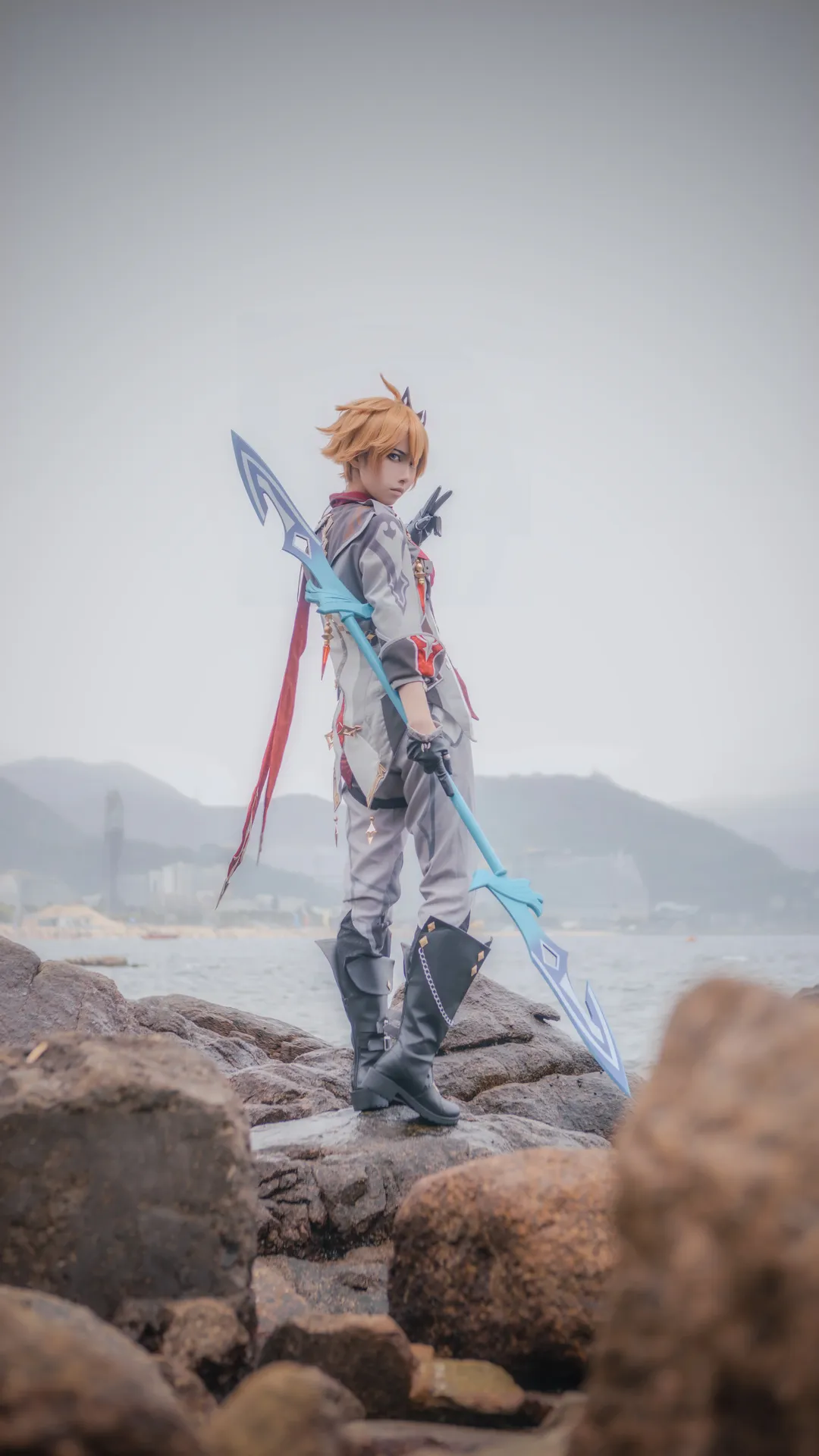 Genshin Impact, Weapon props, Seaside cosplay, Tartaglia cosplay, Hydro character - Image 1