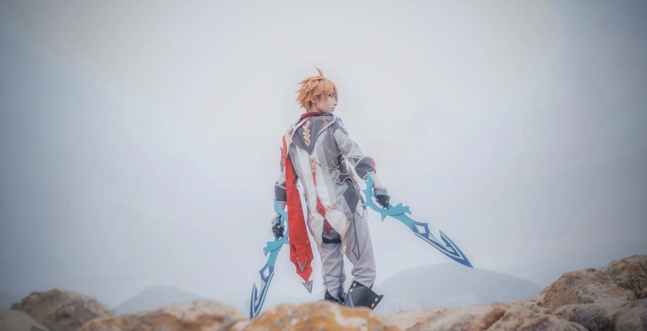 Genshin Impact, Weapon props, Seaside cosplay, Tartaglia cosplay, Hydro character - Image 4