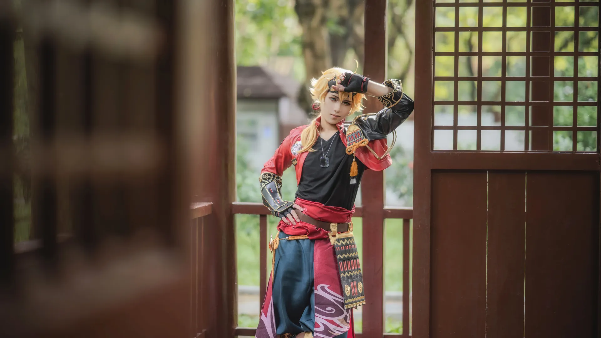 原神, 古风建筑, 实景摄影, 托马cos, 九条裟罗cos - 第4张