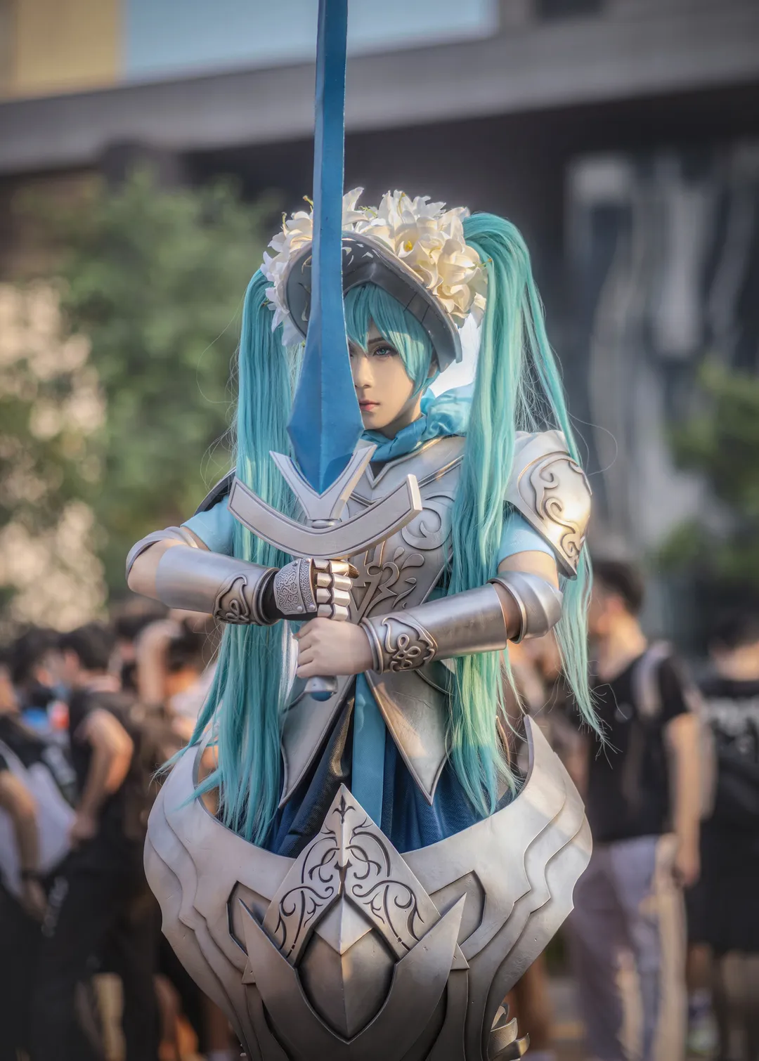 漫展返图, 初音未来, 初音未来cos, cosplay摄影, 骑士装甲 - 第5张