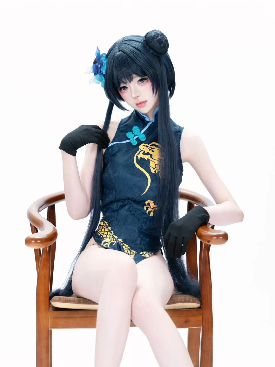 cosplay, 妃咲cos, 碧蓝档案, 国风旗袍, 二次元Cos - 第1张