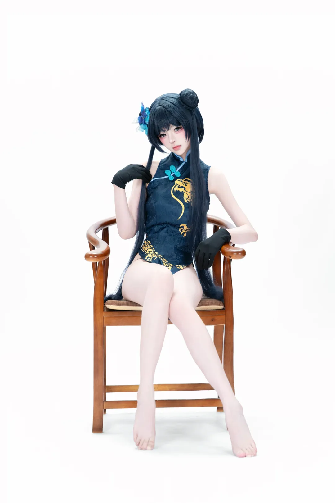 cosplay, 妃咲cos, 碧蓝档案, 国风旗袍, 二次元Cos