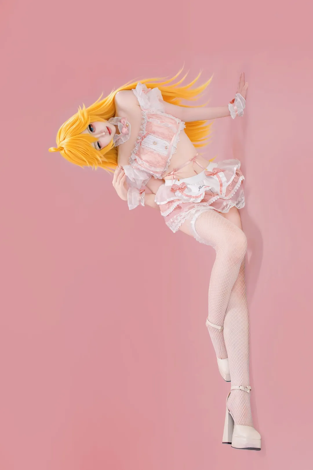 Headcanon / Original setting, Gap moe, Panty cosplay, Panty & Stocking with Garterbelt, Fishnet tights outfit - Image 1