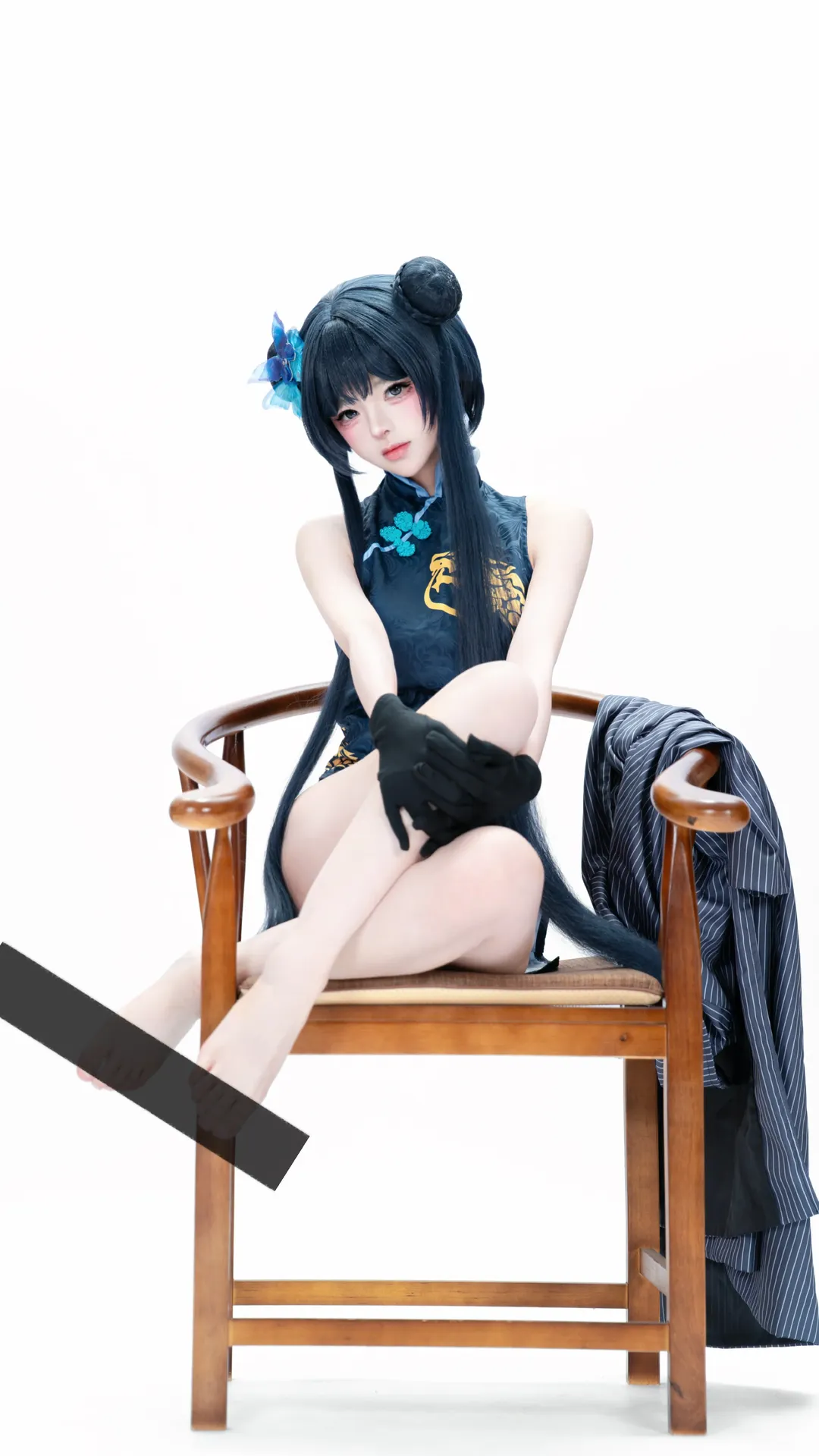二次元, cosplay, 蔚蓝档案, 妃咲cos, 旗袍 - 第2张