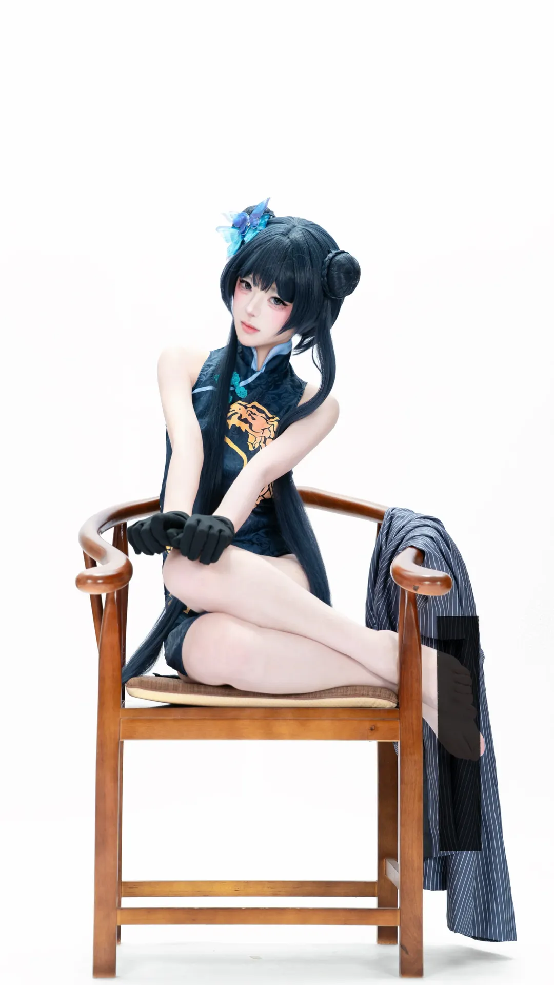 二次元, cosplay, 蔚蓝档案, 妃咲cos, 旗袍 - 第3张
