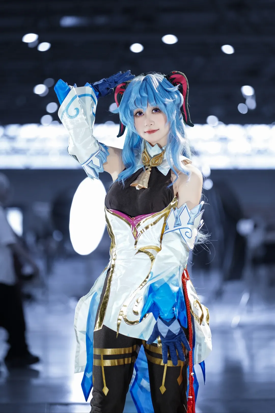 原神, 甘雨cos, cosplay分享, 梦乡漫展, 黑色打底裤 - 第2张