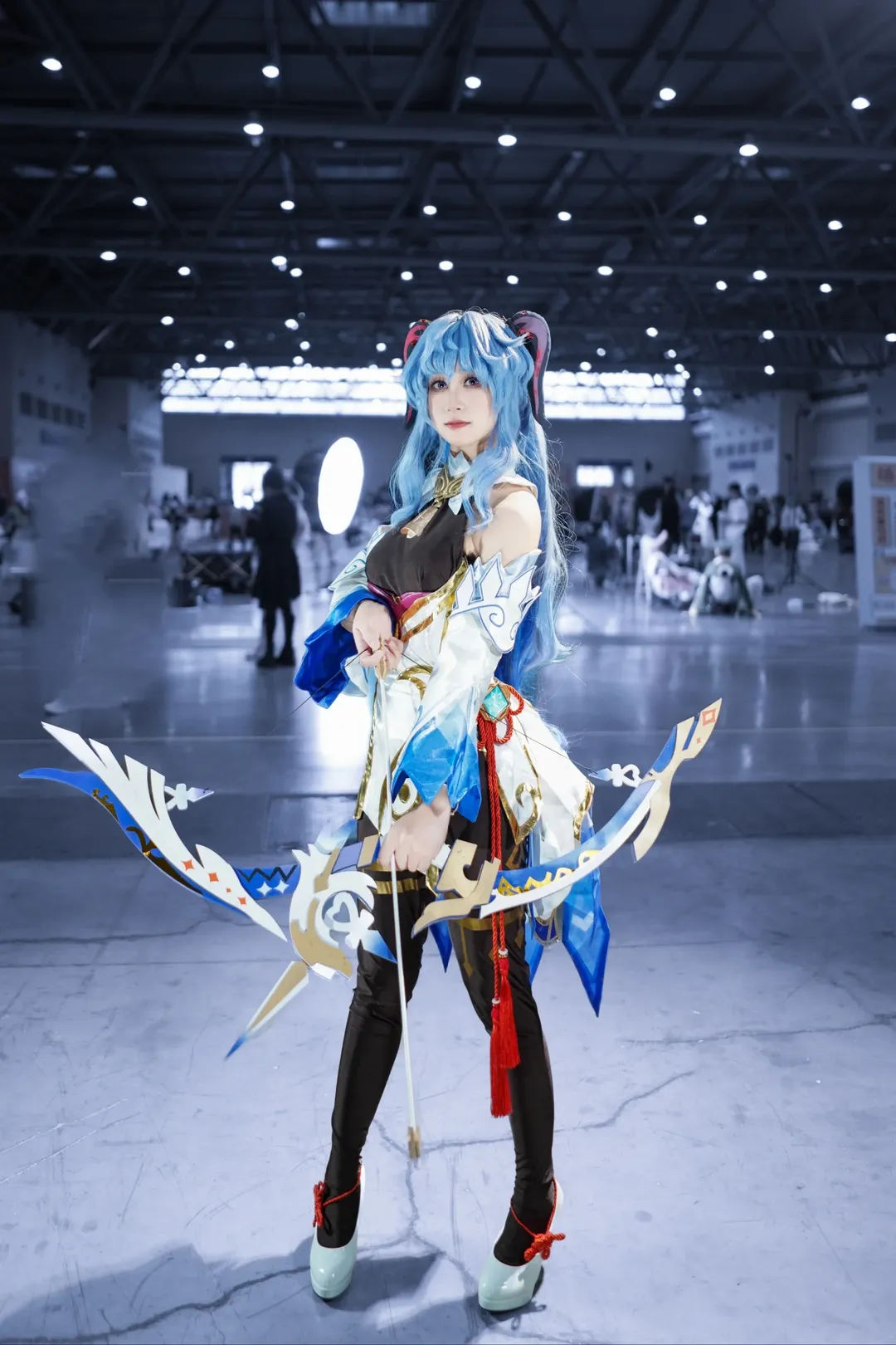 原神, 甘雨cos, cosplay分享, 梦乡漫展, 黑色打底裤 - 第3张