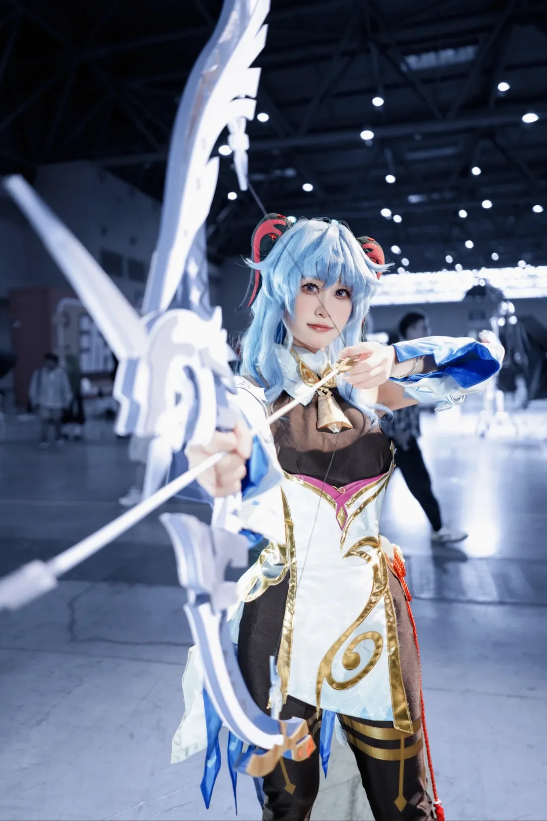 原神, 甘雨cos, cosplay分享, 梦乡漫展, 黑色打底裤 - 第5张