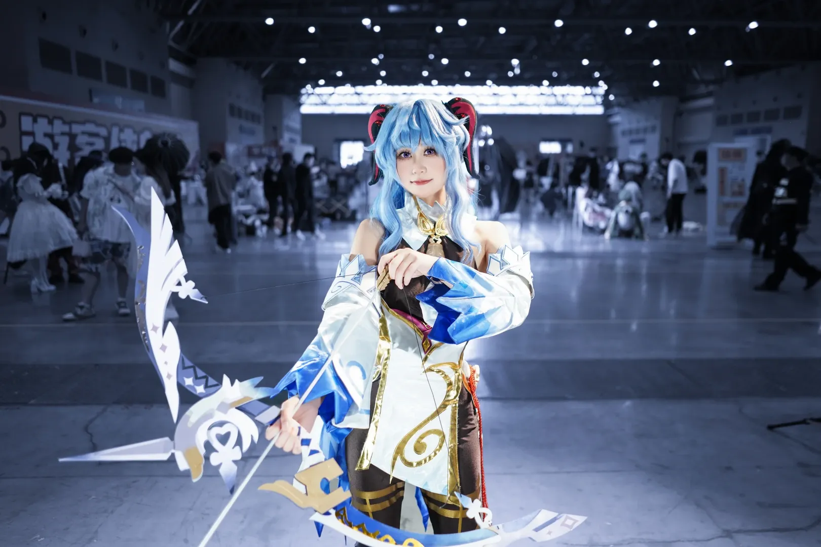 原神, 甘雨cos, cosplay分享, 梦乡漫展, 黑色打底裤 - 第7张