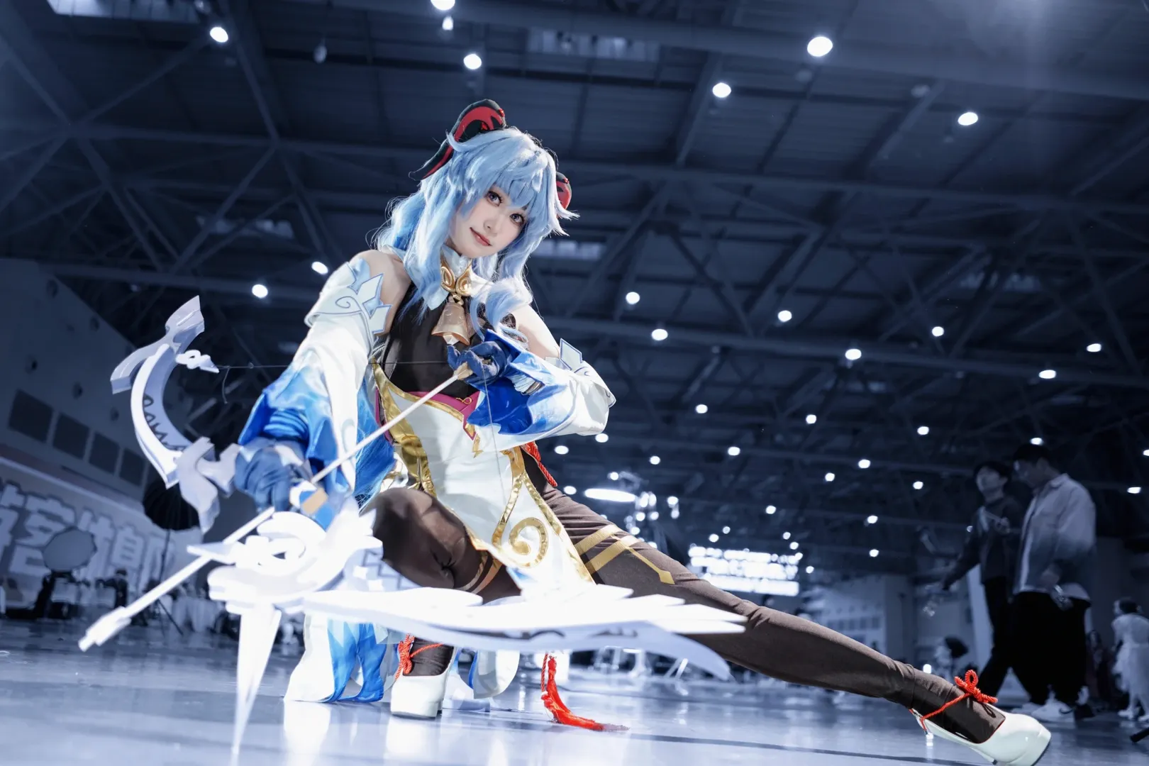 原神, 甘雨cos, cosplay分享, 梦乡漫展, 黑色打底裤 - 第9张