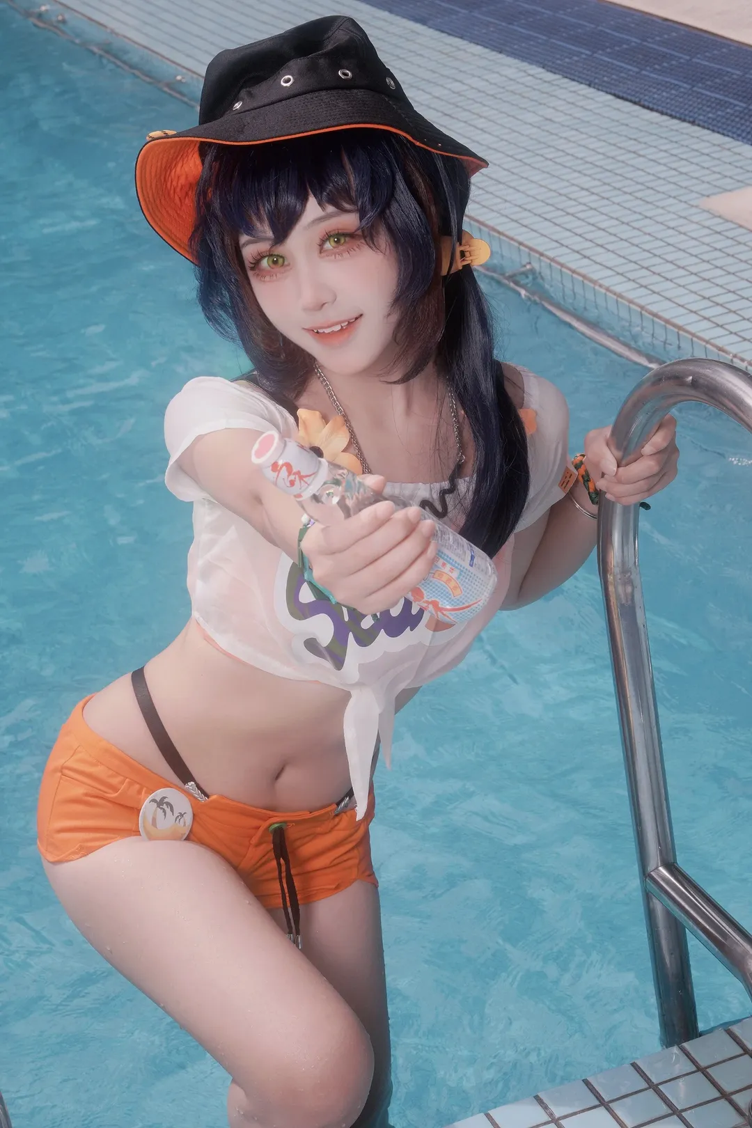 绝区零, cosplay穿搭, 夏日玩水, 玲妹cos, 清凉泳衣 - 第1张