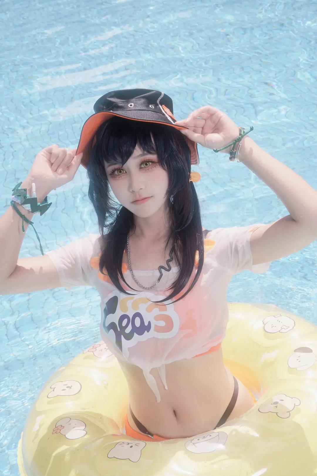 ゼンレスゾーンゼロ, コスプレコーディネート, 夏の水遊び, リン コスプレ, 涼しい水着