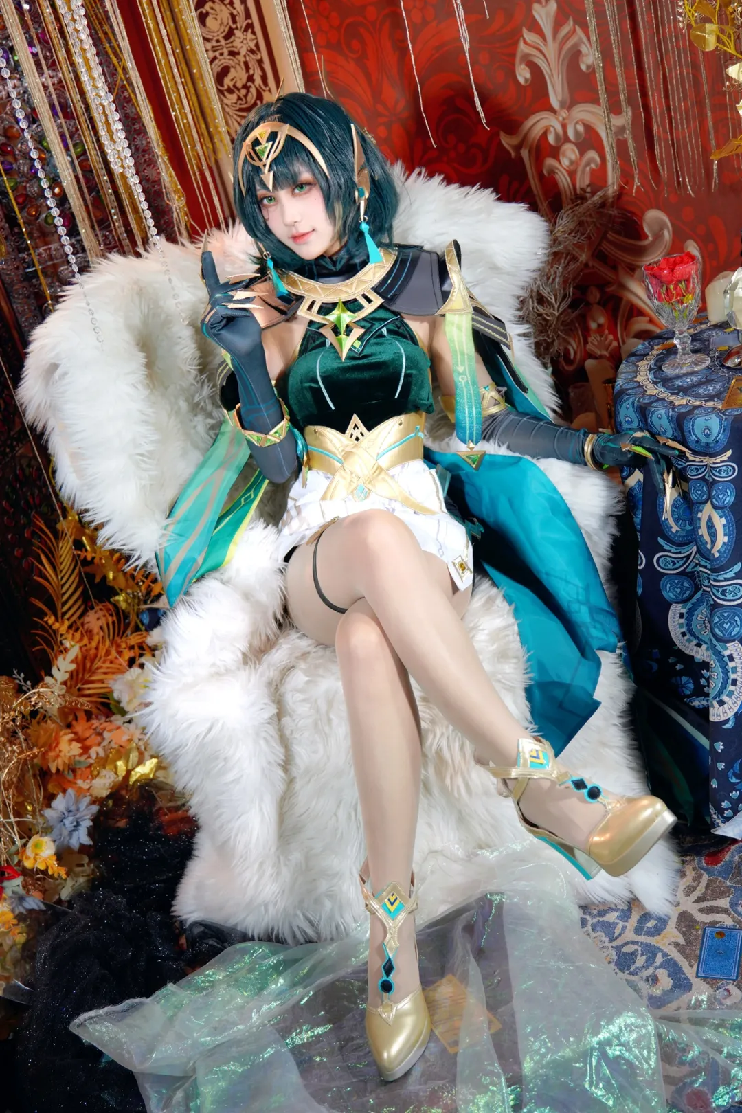 原神, 二次元cosplay, 奈芙尔cos, 漫骨, 丝袜cos - 第2张
