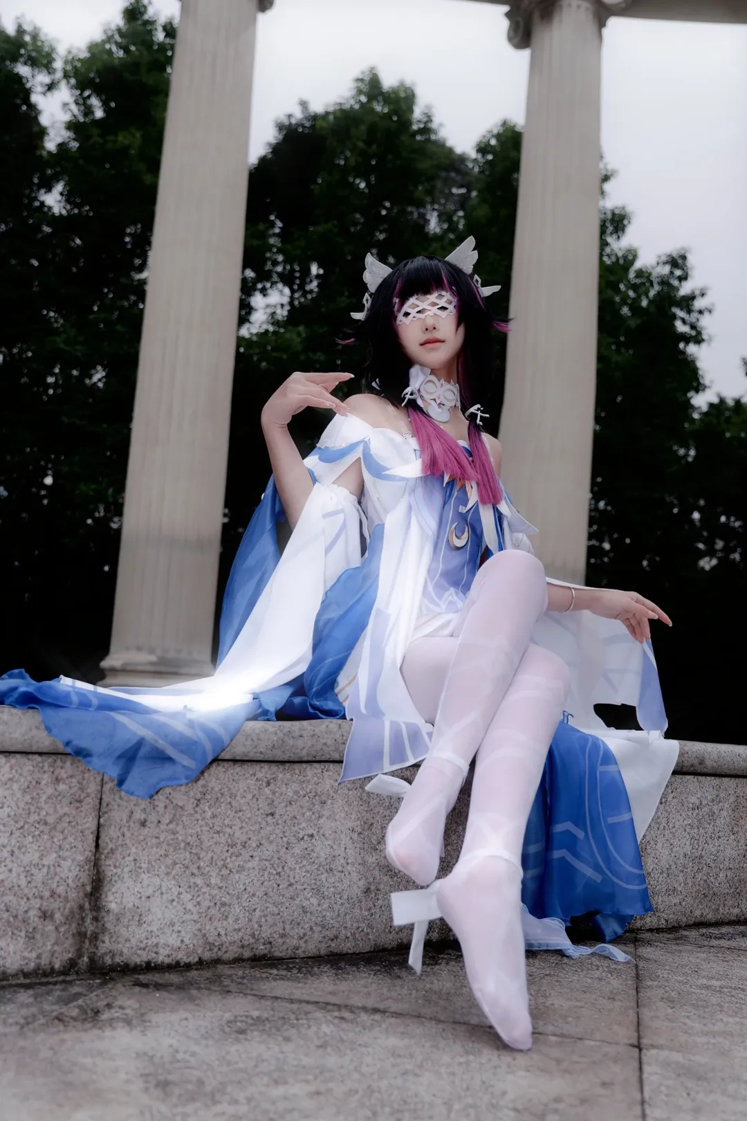 原神, 哥倫比婭cos, 米哈遊, 二次元cos, 白絲cos