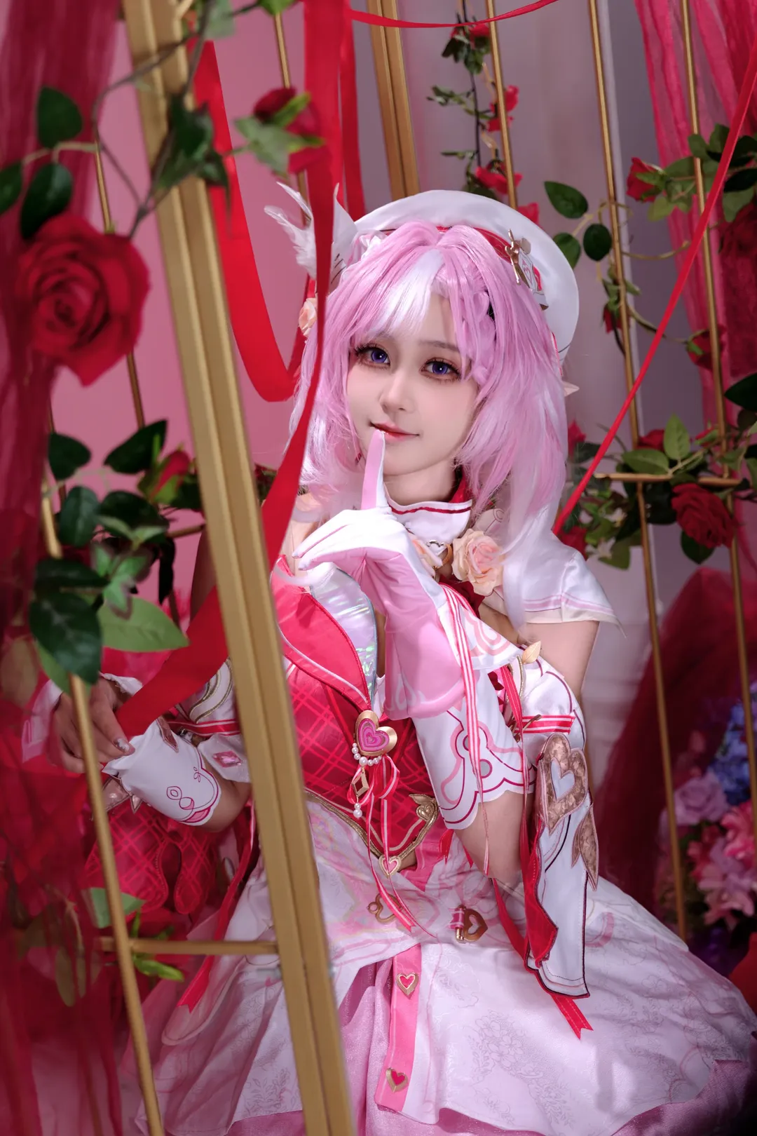 Elysia Cosplay, Honkai Impact 3rd, Anime-style photography, Cosplay photoshoot, White stockings - Image 6