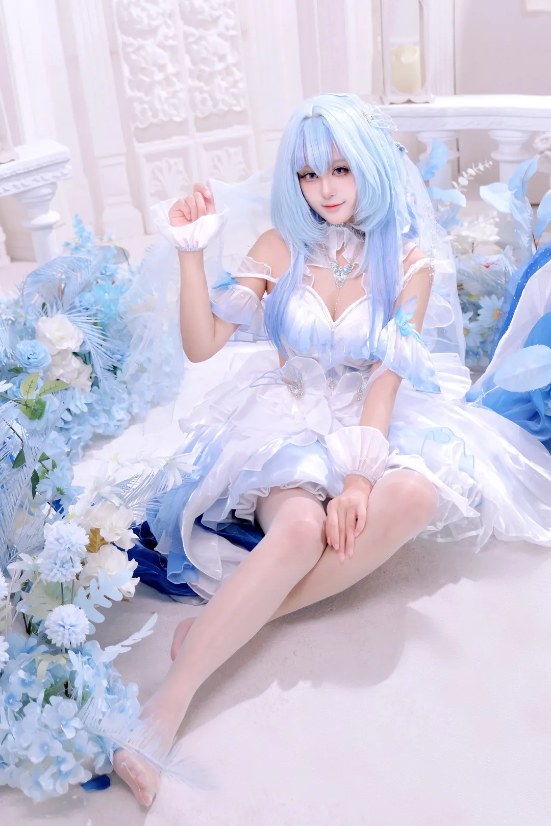 鸣潮, 守岸人cos, 花嫁, 白丝, 520 - 第1张