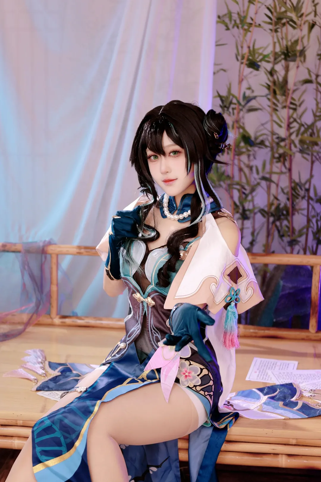 二次元, cosplay, 崩坏星穹铁道, 阮梅cos, 丝袜穿搭 - 第4张