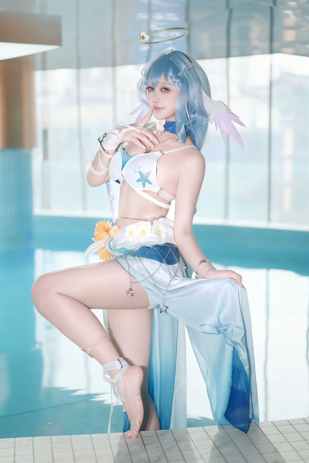 崩坏星穹铁道, 知更鸟cos, 二次元cosplay, cosplay分享, 泳装穿搭