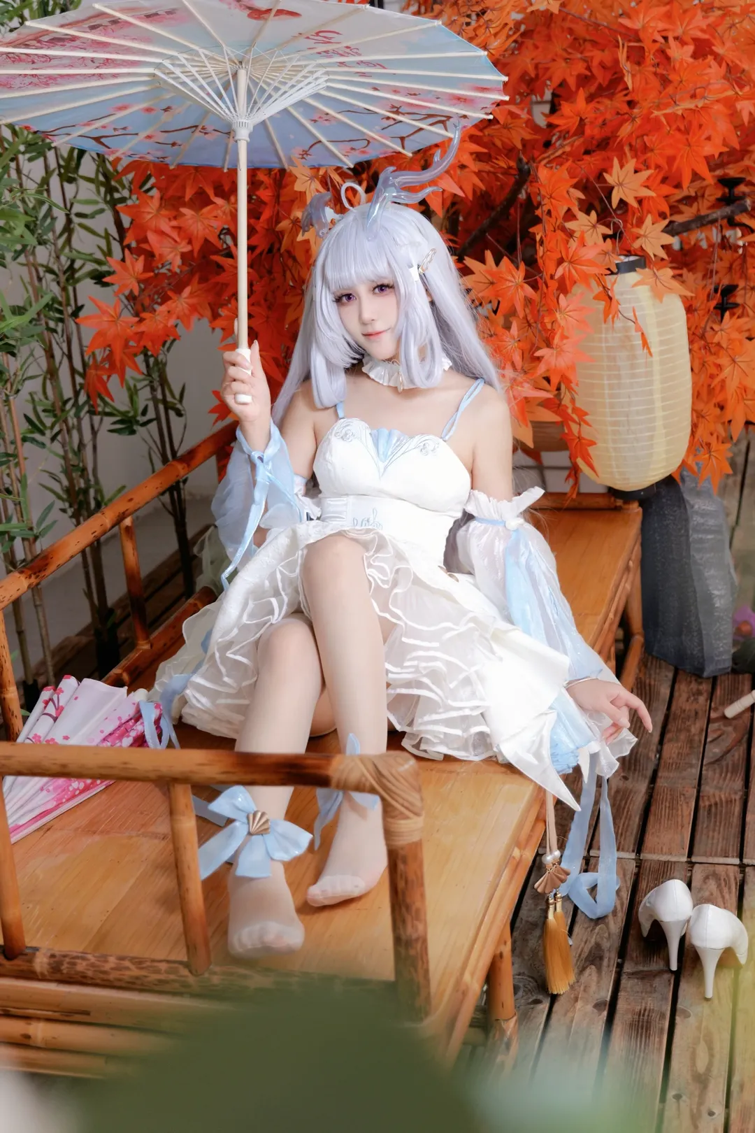 Honor of Kings, Xishi cosplay, Anime cosplay, Stockings, Guizhiruoshui cosplay - Image 1