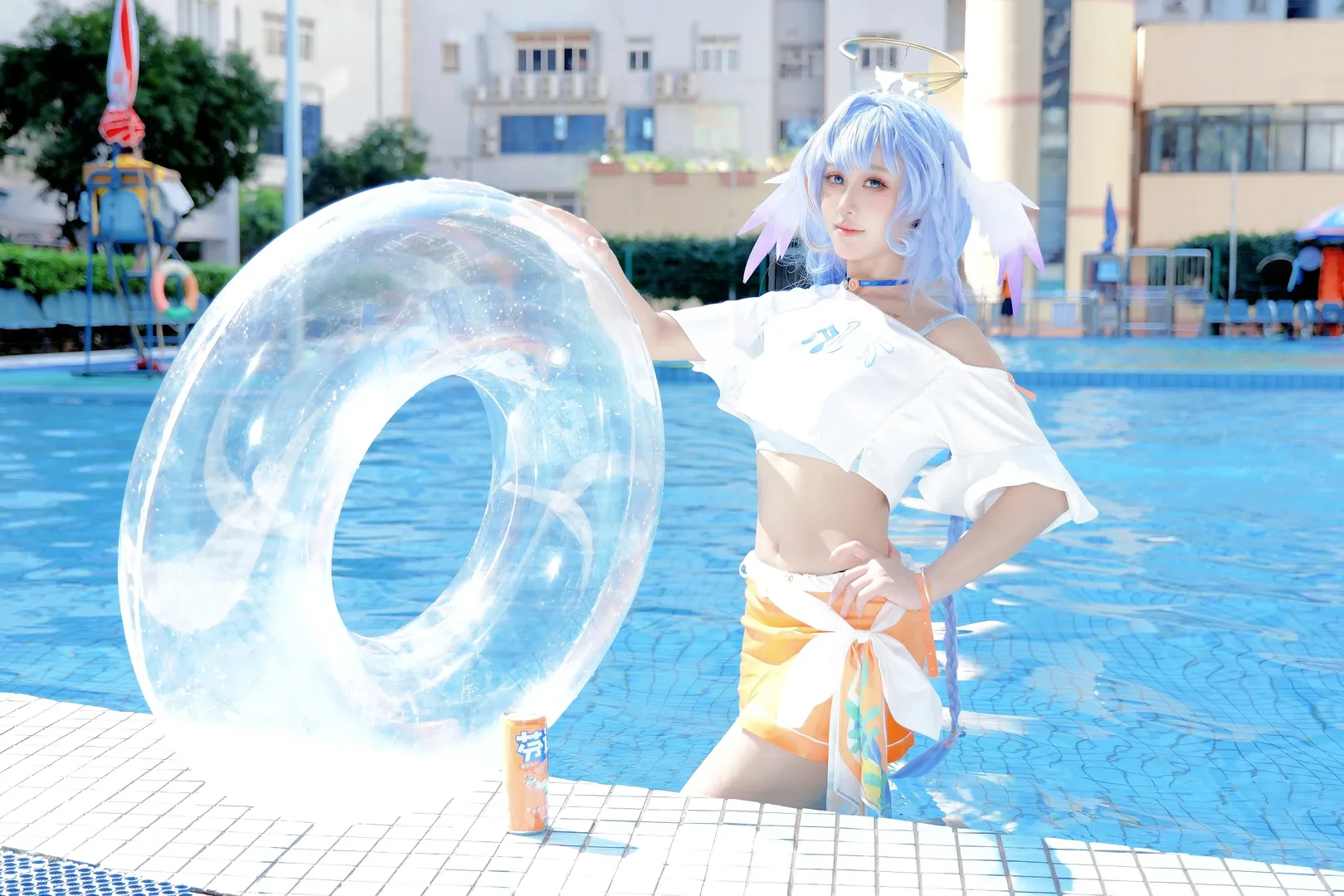 崩坏星穹铁道, 知更鸟cos, 泳池写真, 二次元妆造, 美瞳推荐 - 第4张