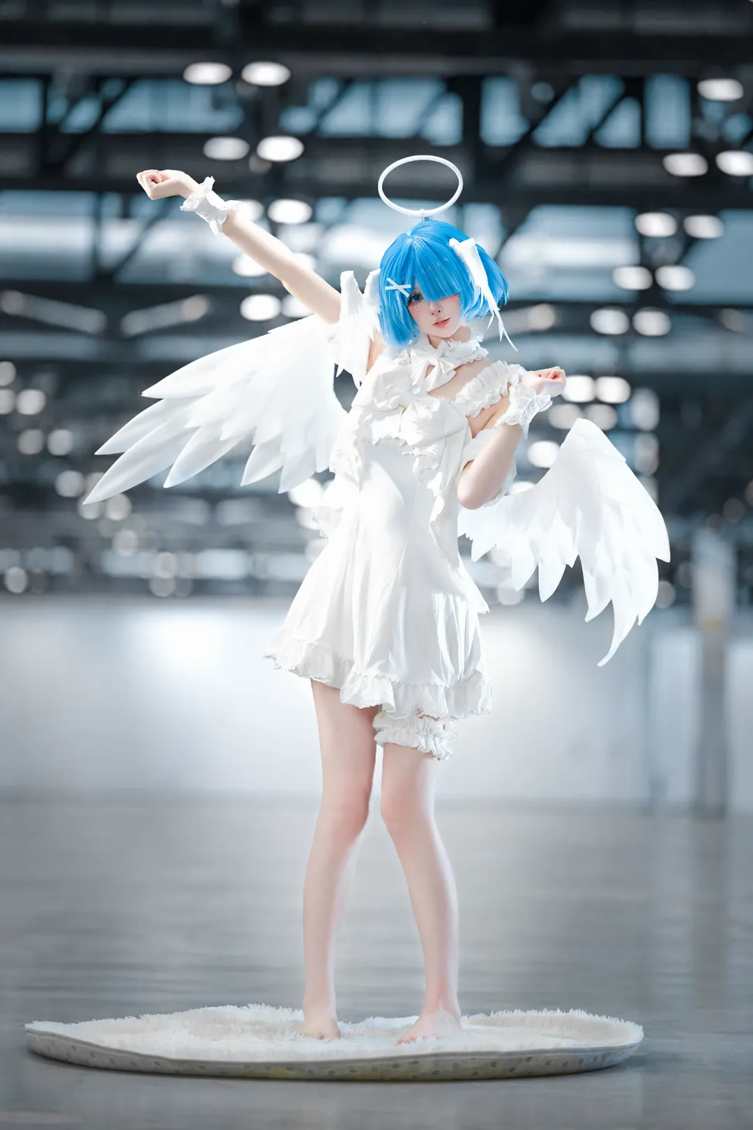 漫展场照, 蕾姆cos, cosplay摄影, Re:从零开始的异世界生活, 天使造型 - 第2张