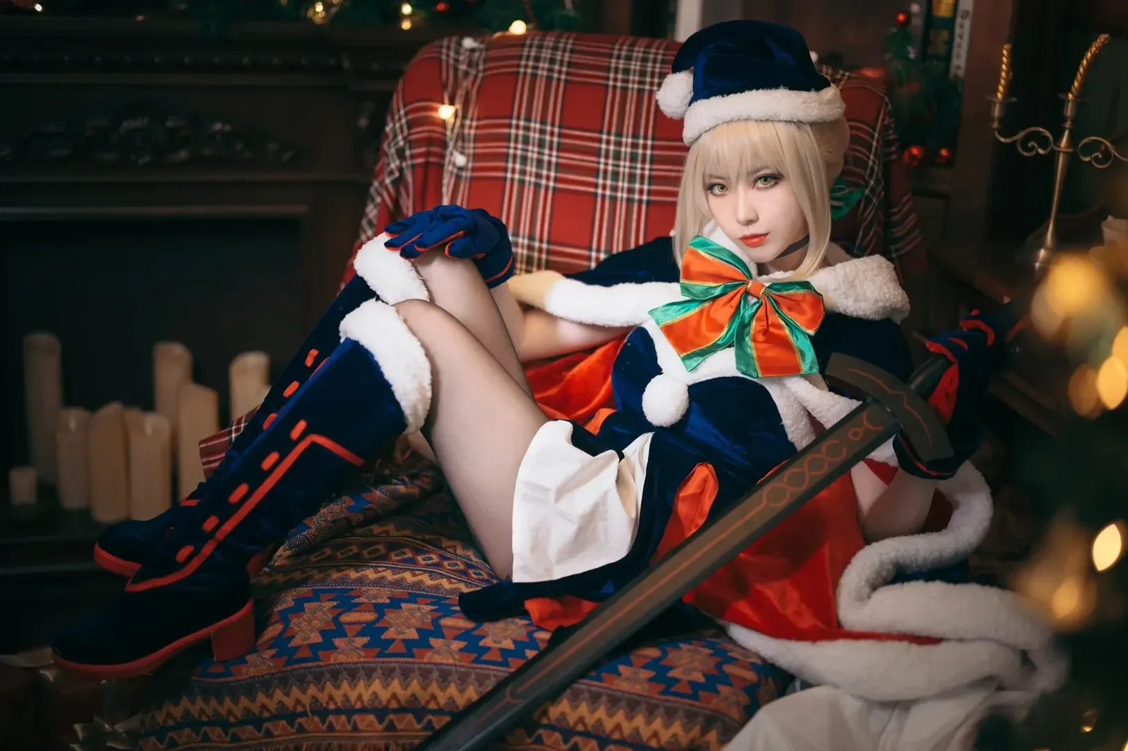 黑丝cos, 圣诞cos, 江门约拍, 阿尔托莉雅·潘德拉贡〔Alter〕cos, fate/grandorder