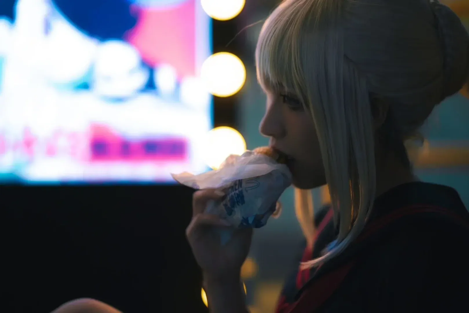 JK制服, 黑丝, 夜景摄影, Fate/GrandOrder, 阿尔托莉雅·潘德拉贡〔Alter〕cos - 第8张
