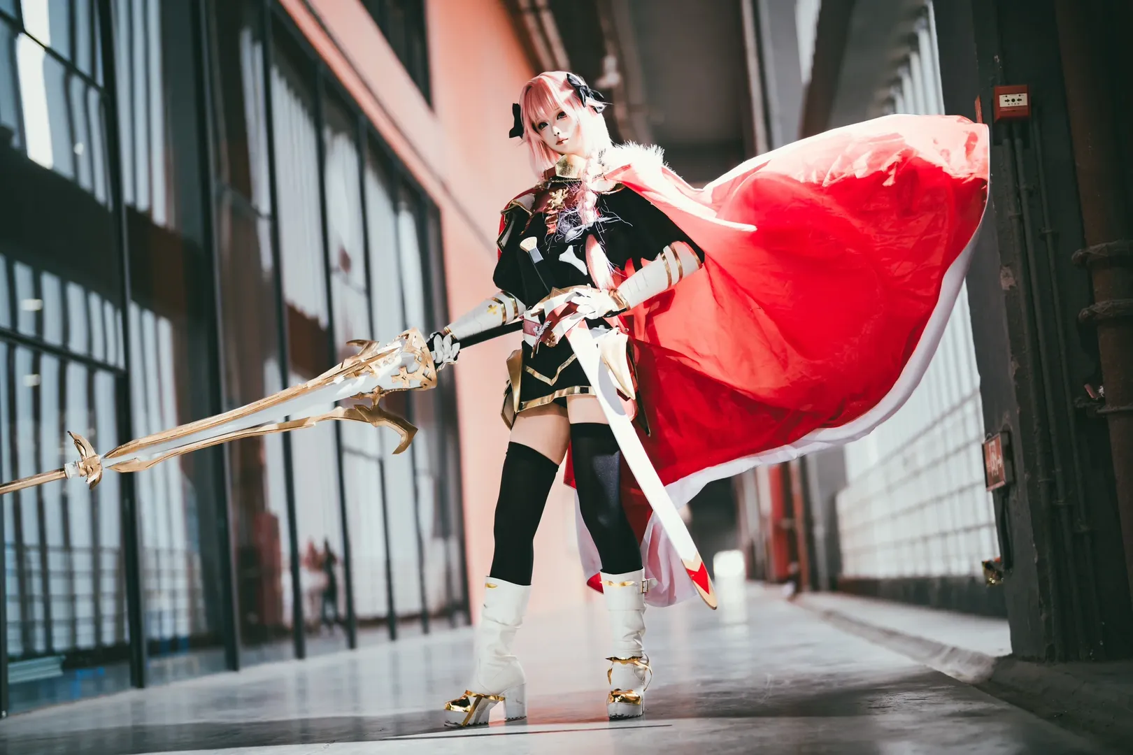 萤火虫漫展, cosplay摄影, 黑丝cos, 阿斯托尔福cos, Fate/Apocrypha - 第1张