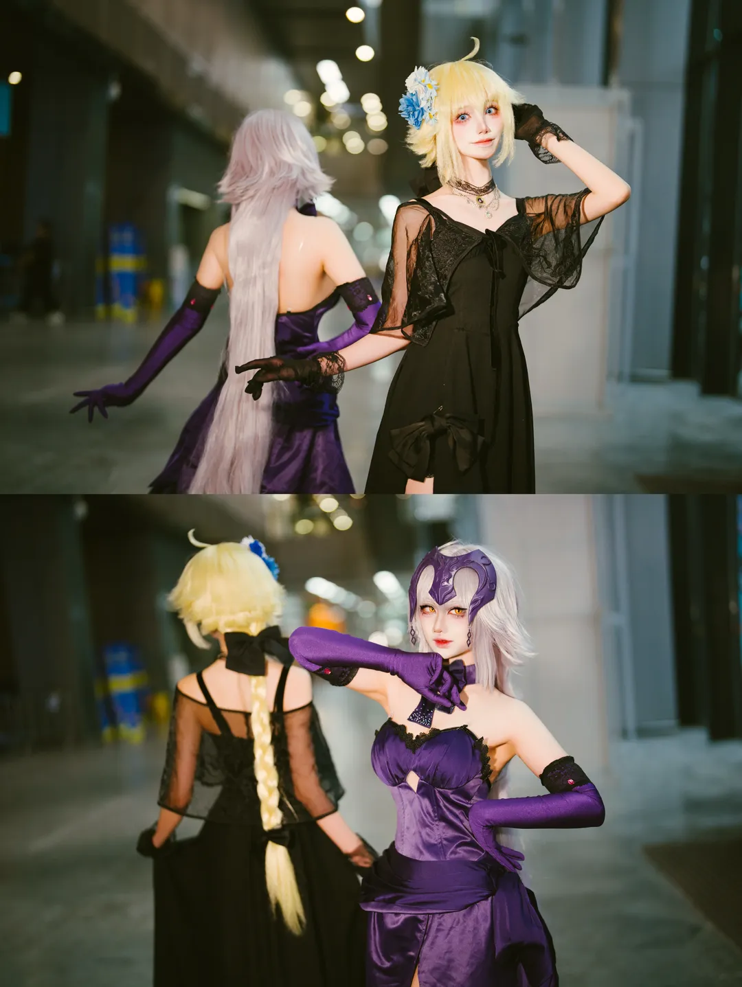 Fate/Grand Order, 萤火虫漫展, 贞德cos, 丝袜cosplay, 黑贞白贞 - 第1张