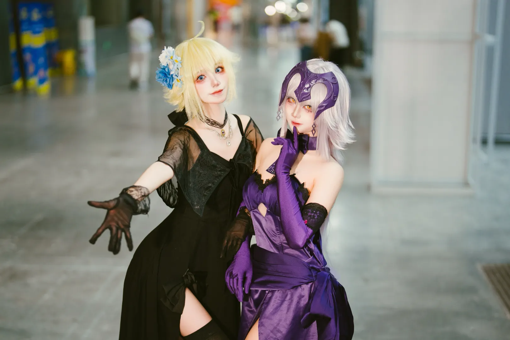 Fate/Grand Order, 萤火虫漫展, 贞德cos, 丝袜cosplay, 黑贞白贞 - 第4张