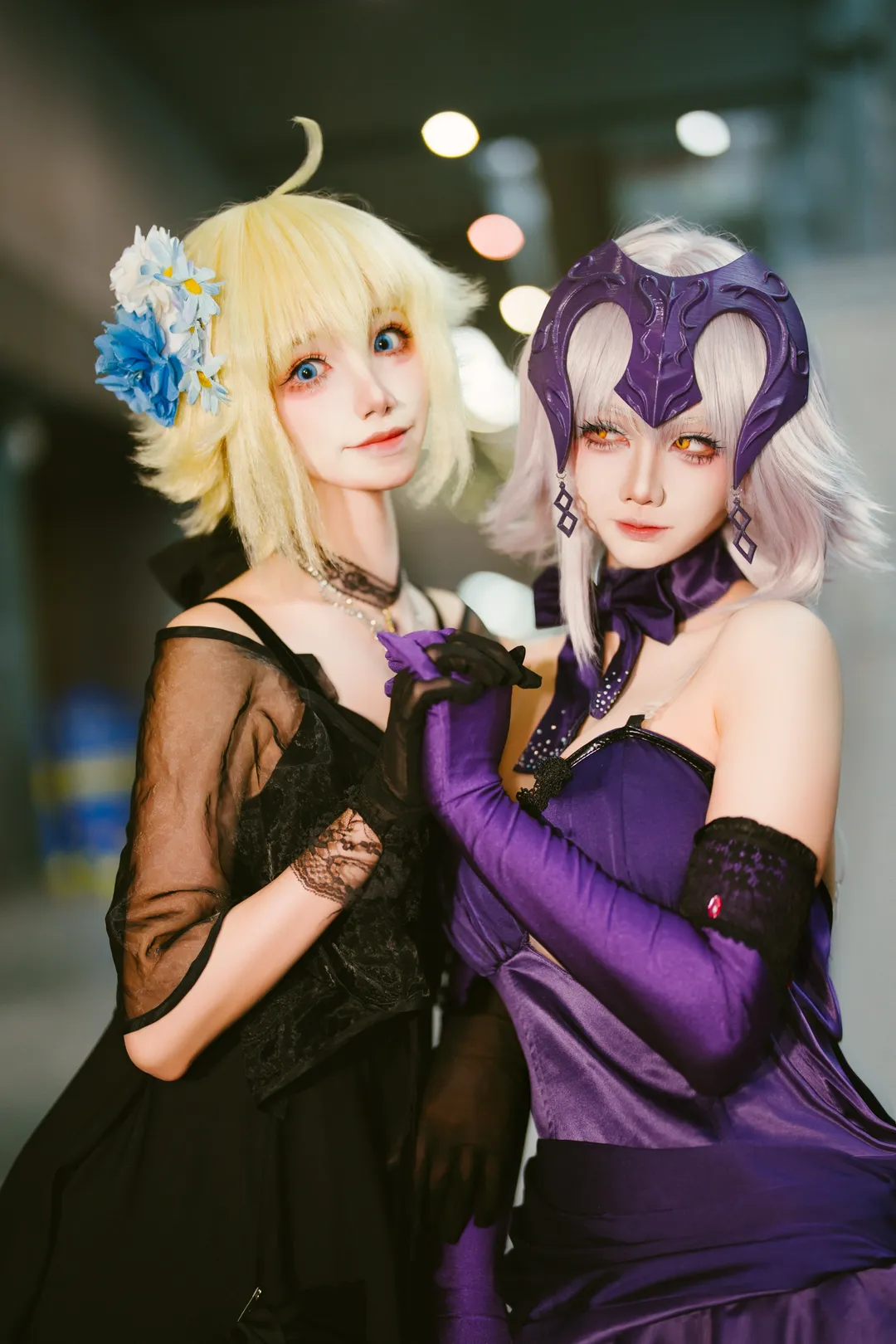 Fate/Grand Order, 萤火虫漫展, 贞德cos, 丝袜cosplay, 黑贞白贞 - 第5张