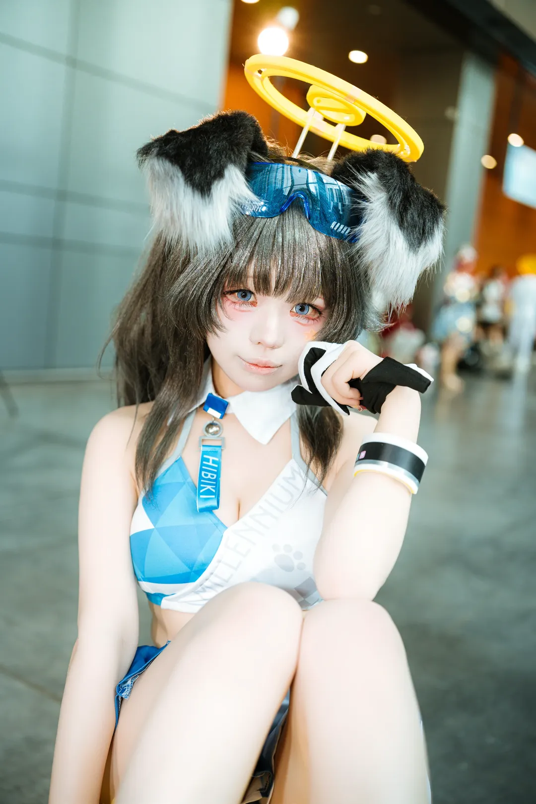 漫展返图, 碧蓝档案, 萤火虫漫展, cosplay摄影, 猫冢响cos - 第6张
