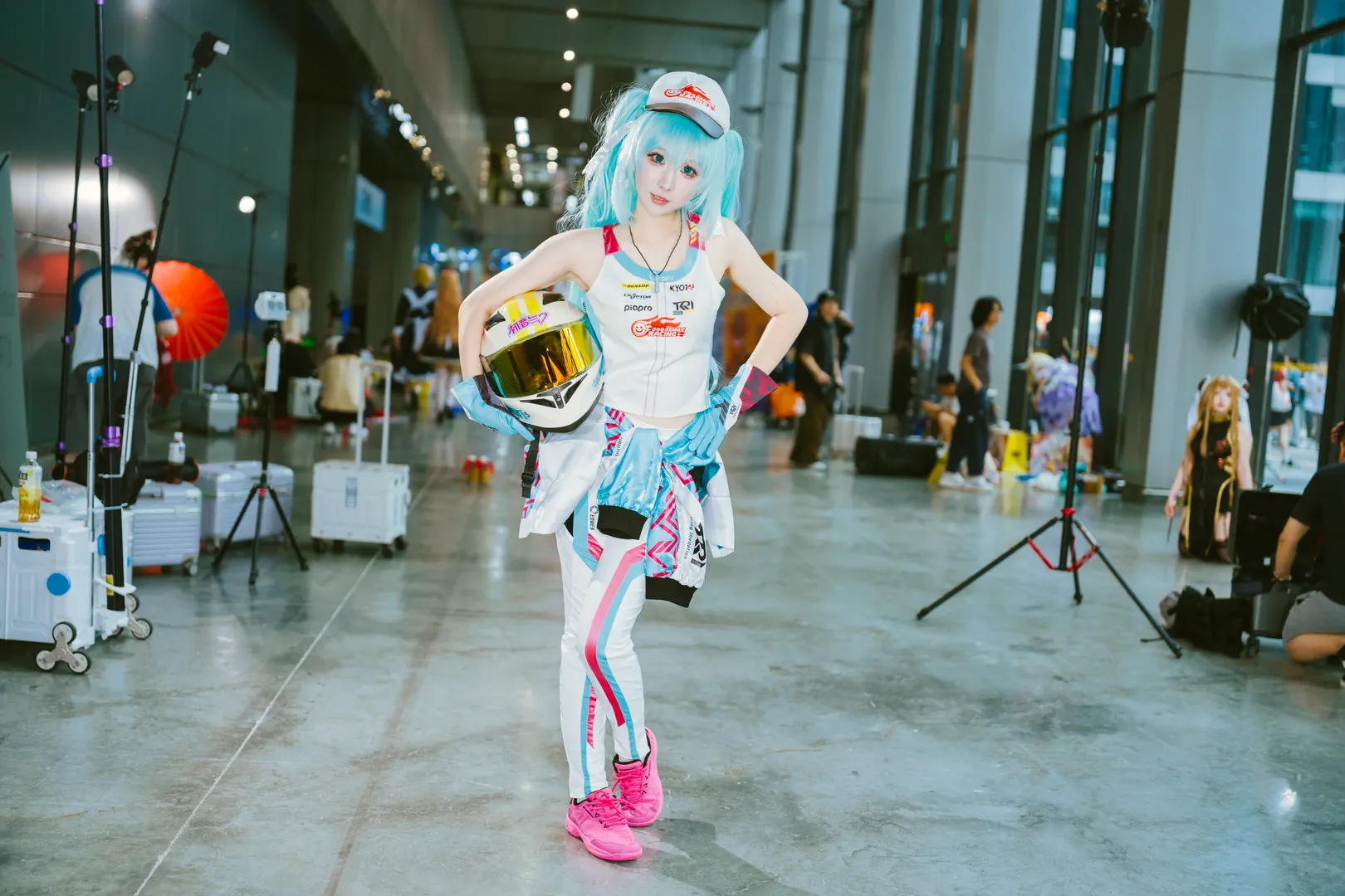 萤火虫漫展, 初音未来cos, 漫展自由行, 赛车初音, 赛车娘cosplay - 第2张