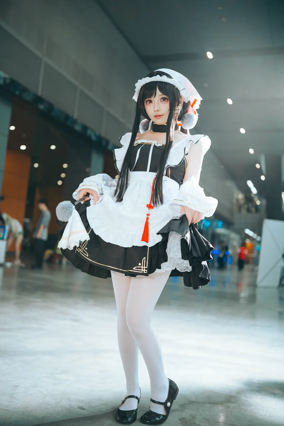 碧蓝航线, 女仆装, 漫展场照, 白丝, 长风cos - 第1张