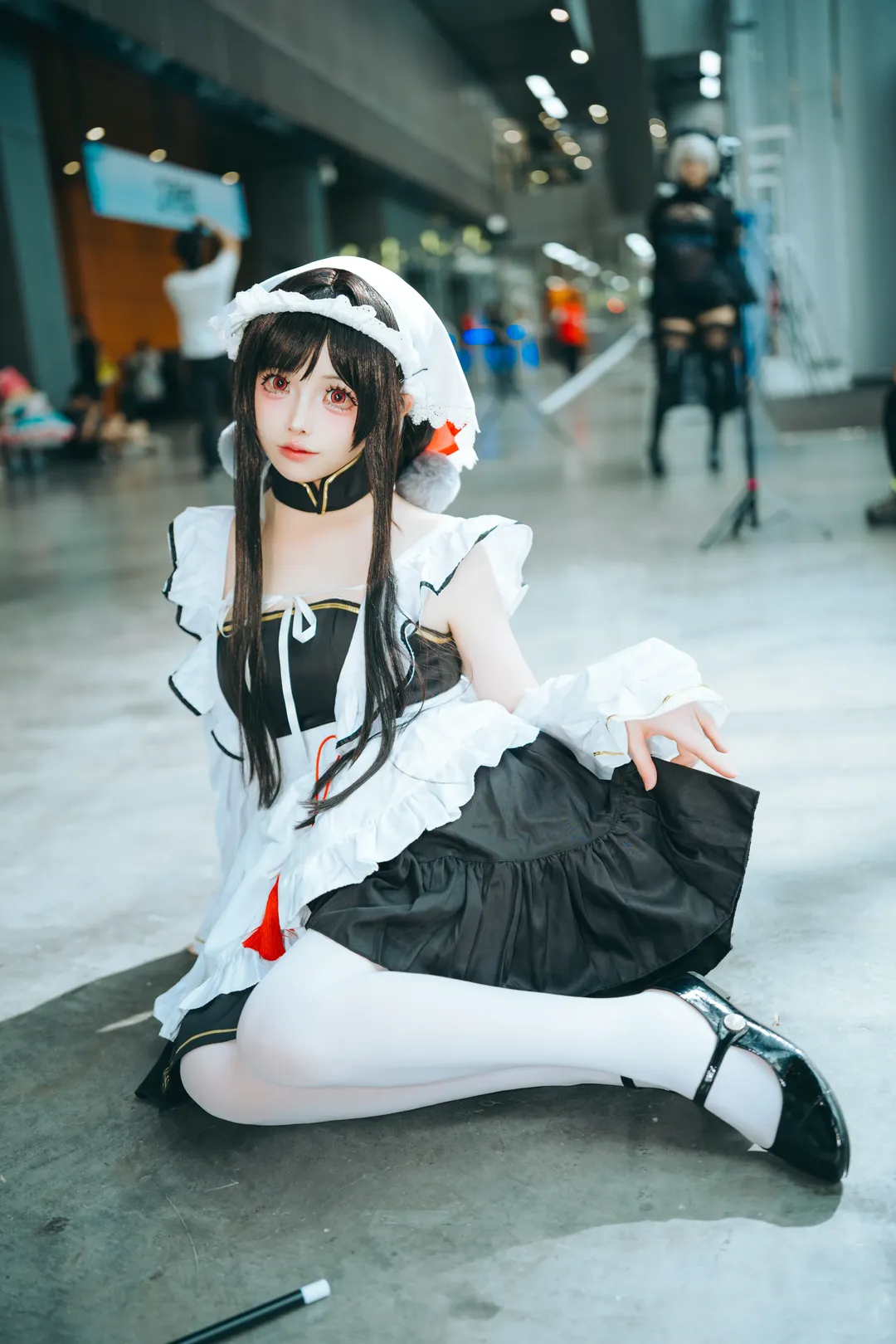 碧蓝航线, 女仆装, 漫展场照, 白丝, 长风cos