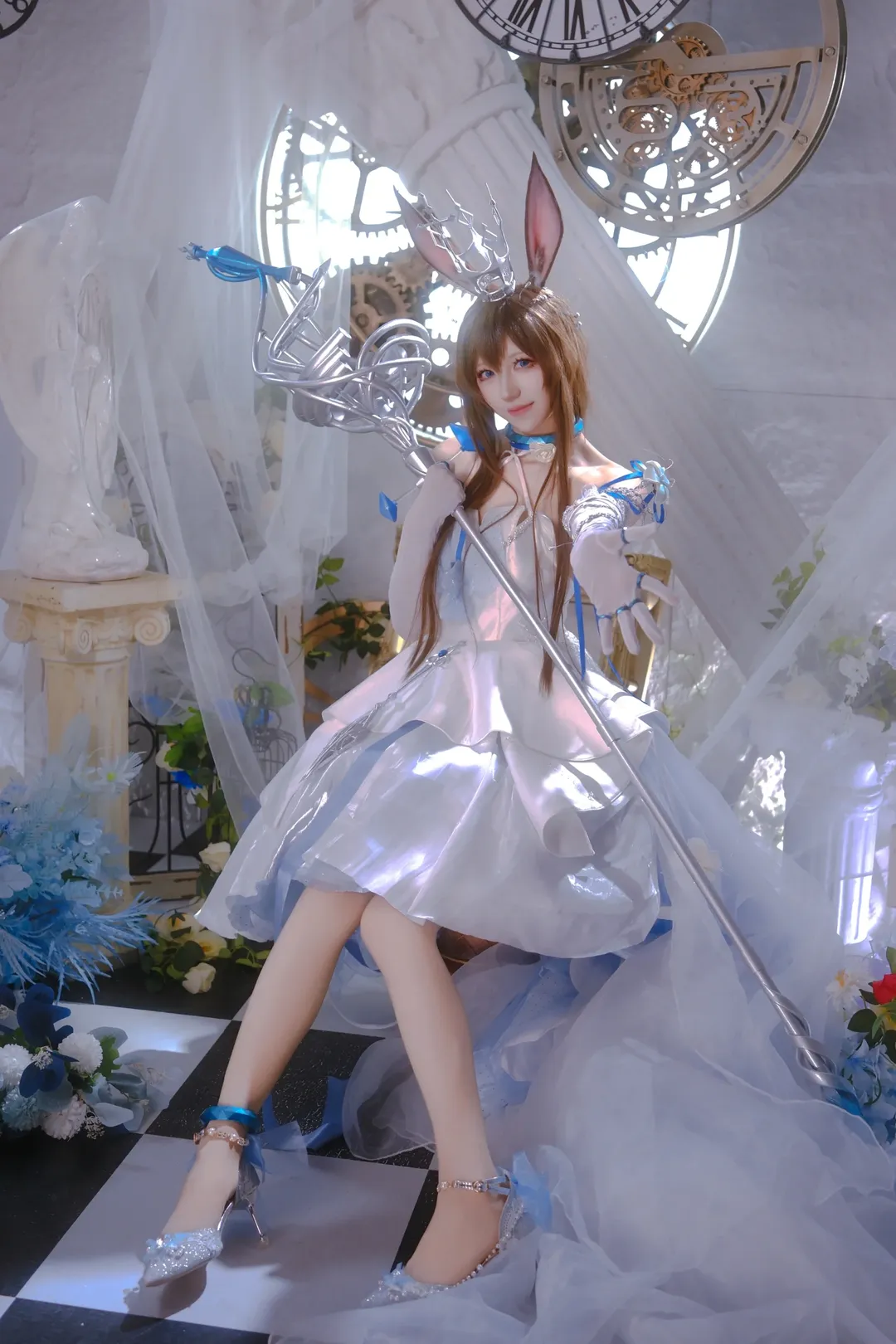 Arknights, Ambience Synesthesia, Amiya cosplay, Cosplay photography, Monument of Brilliant Melody - Image 11