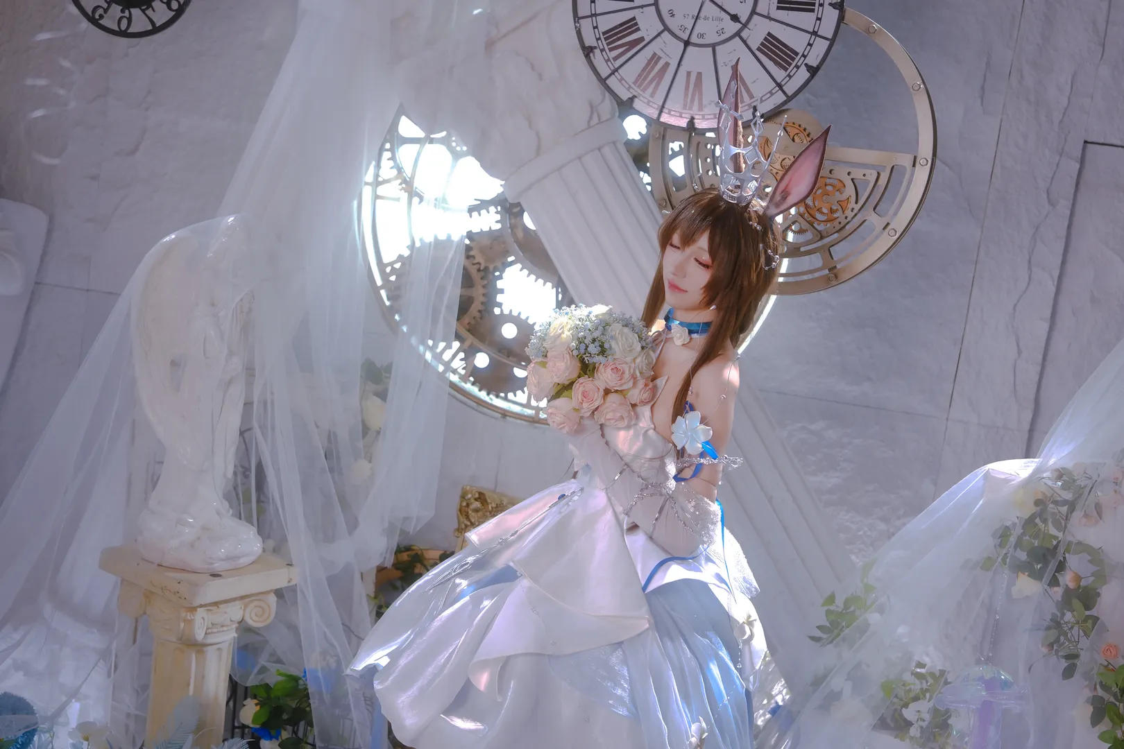 Arknights, Ambience Synesthesia, Amiya cosplay, Cosplay photography, Monument of Brilliant Melody - Image 5