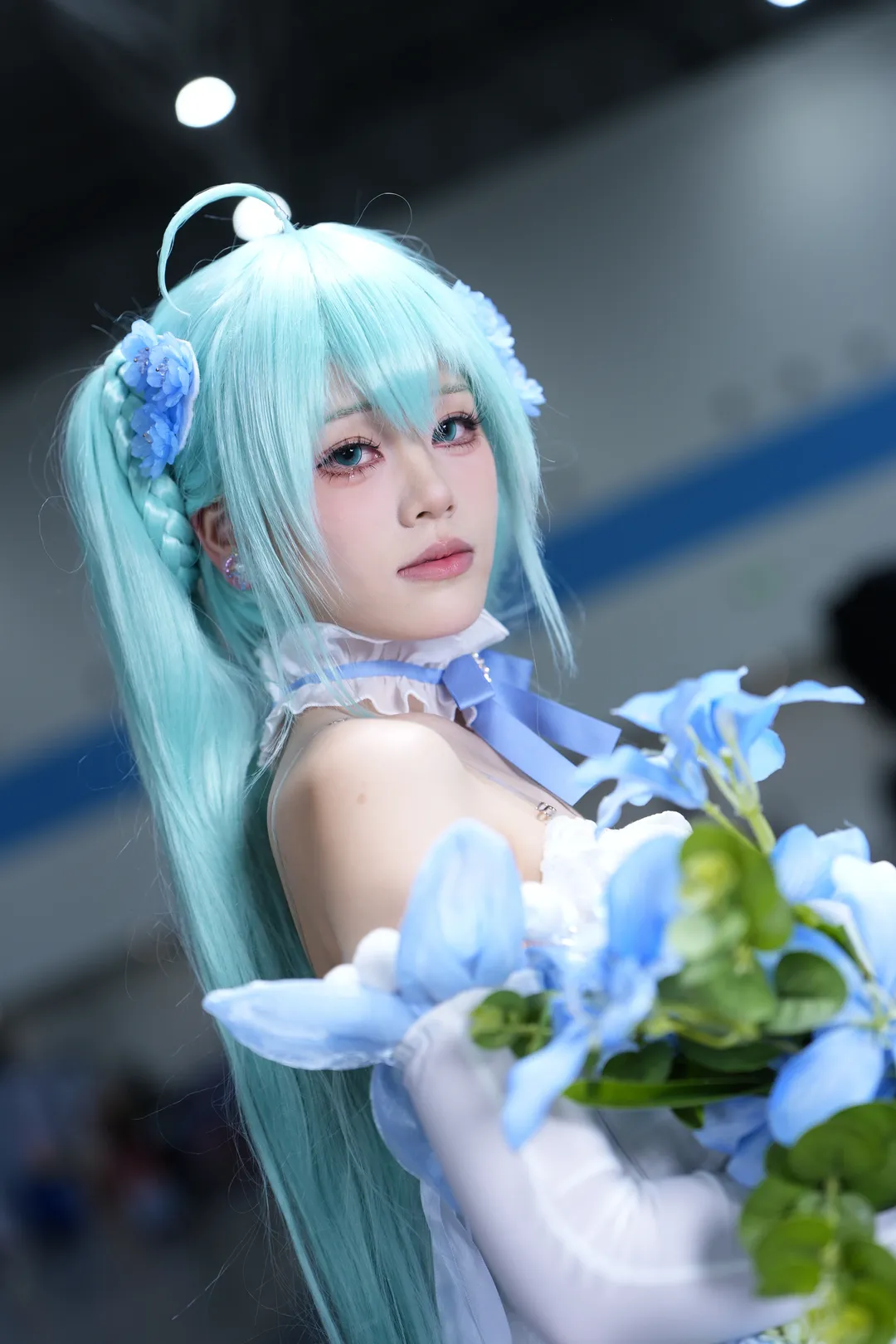 漫展场照, 初音cos, 二次元穿搭, Coser日常, 粉蝶花 - 第3张