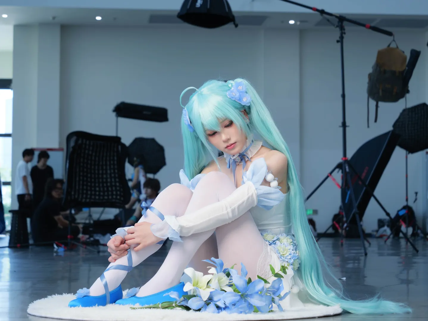 漫展场照, 初音cos, 二次元穿搭, Coser日常, 粉蝶花 - 第5张