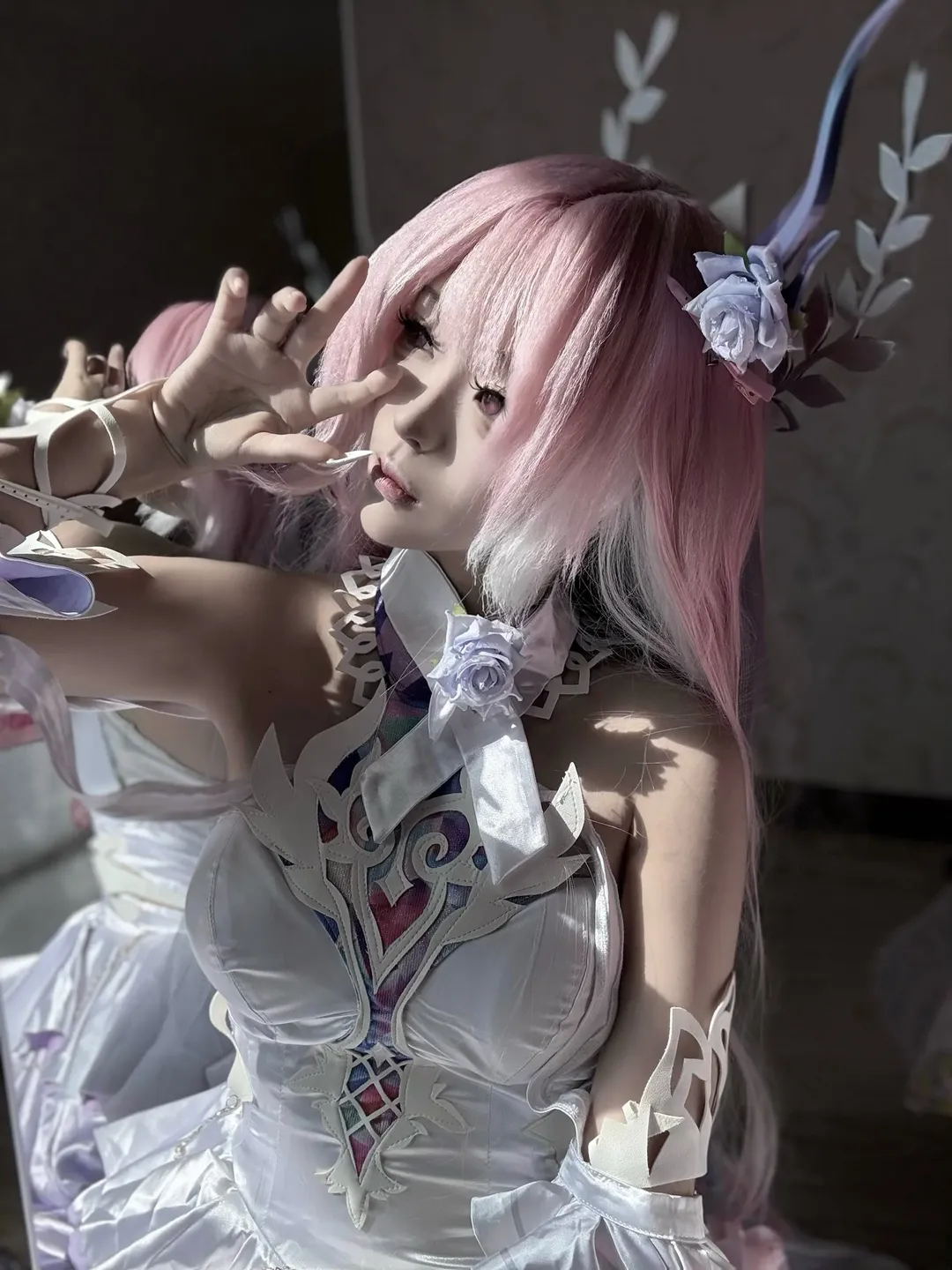 キュレネ コスプレ, 崩壊：スターレイル, コスプレ撮影, ピンクのウィッグ, 二次元ポートレート - 2枚目