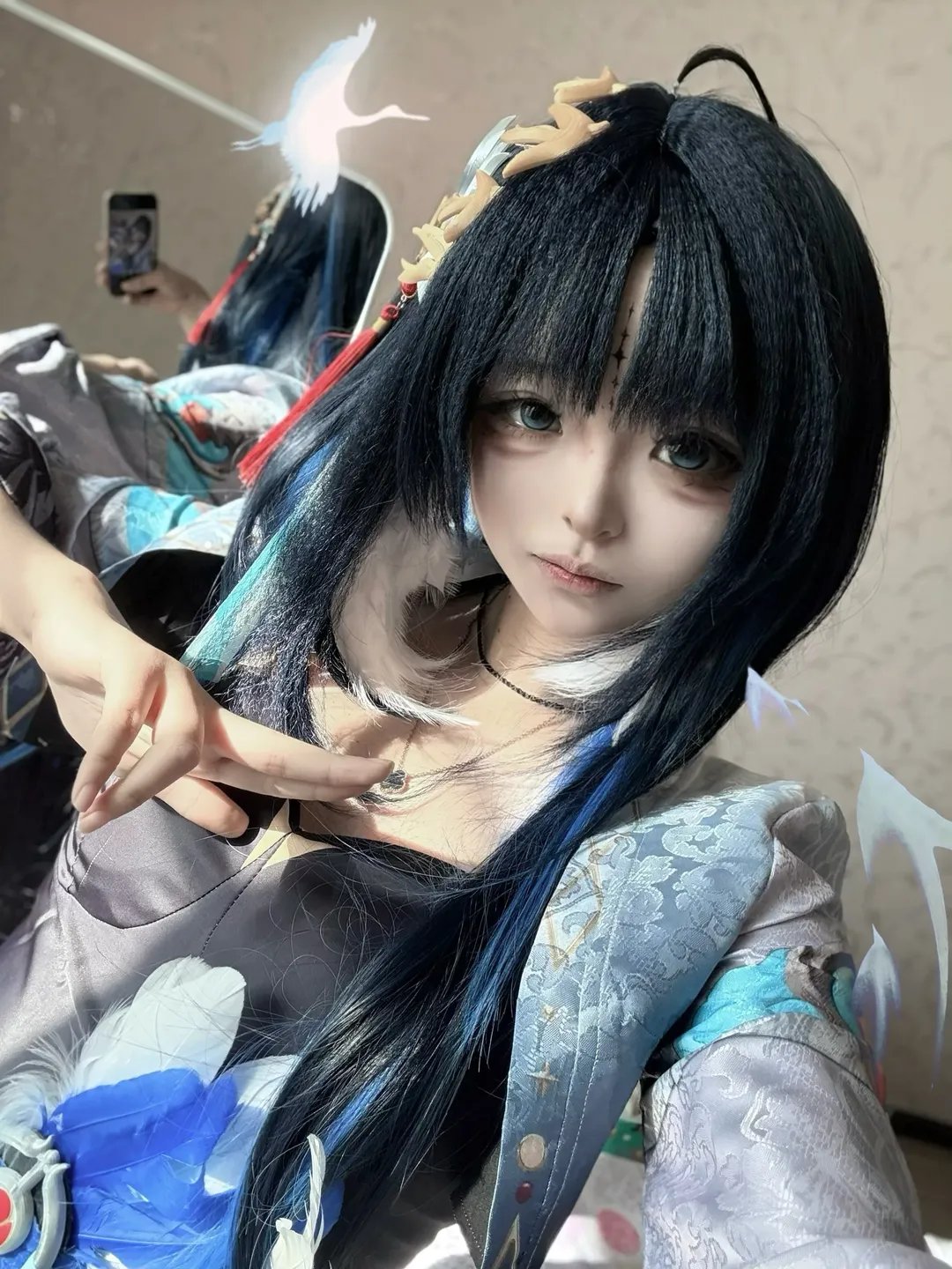 Wuthering Waves, Wig styling, Casual cosplay, Chinese-style elements, Yangyang cosplay