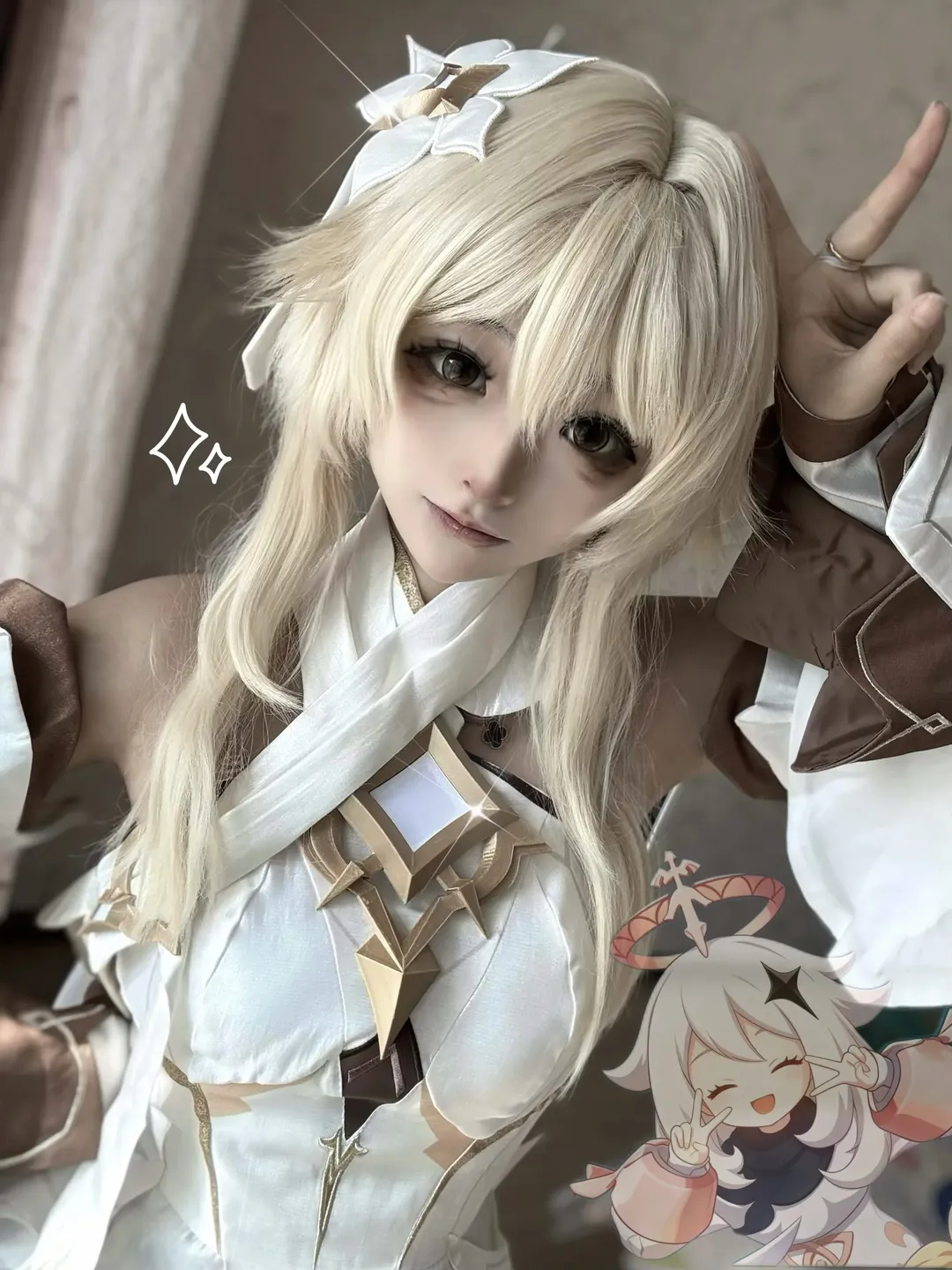 原神, 荧cos, 可爱, cosplay摄影, 金发