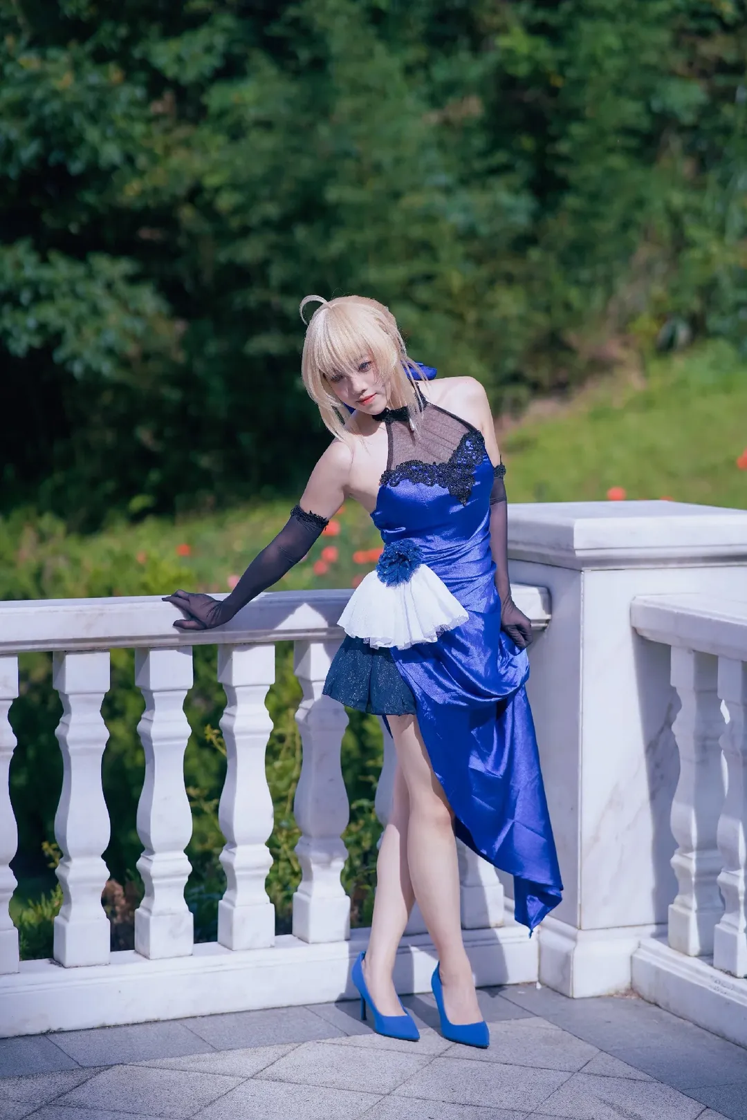 二次元摄影, Fate, 礼服cos, Sabercos, 户外外景 - 第1张