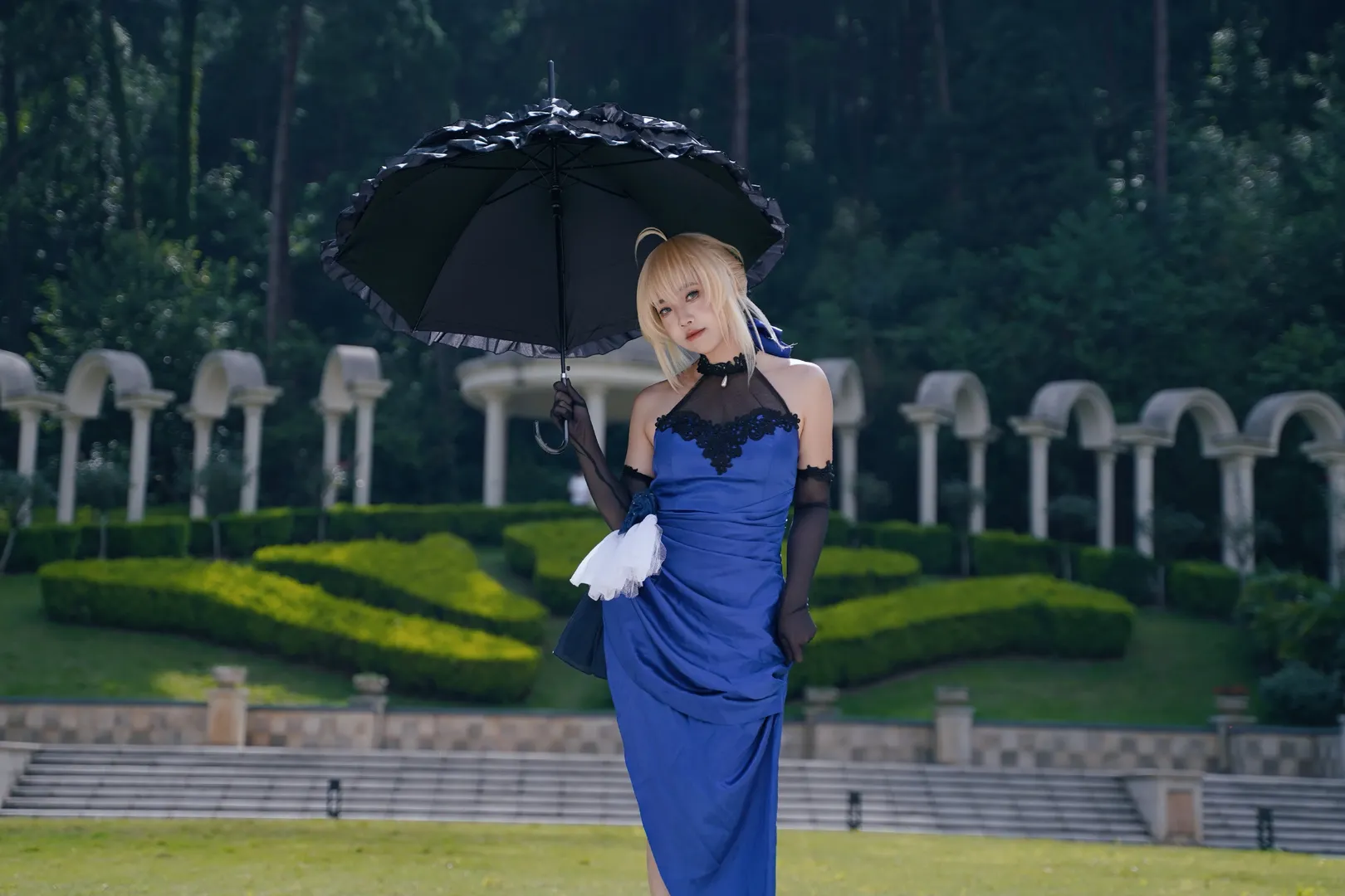 二次元摄影, Fate, 礼服cos, Sabercos, 户外外景 - 第2张