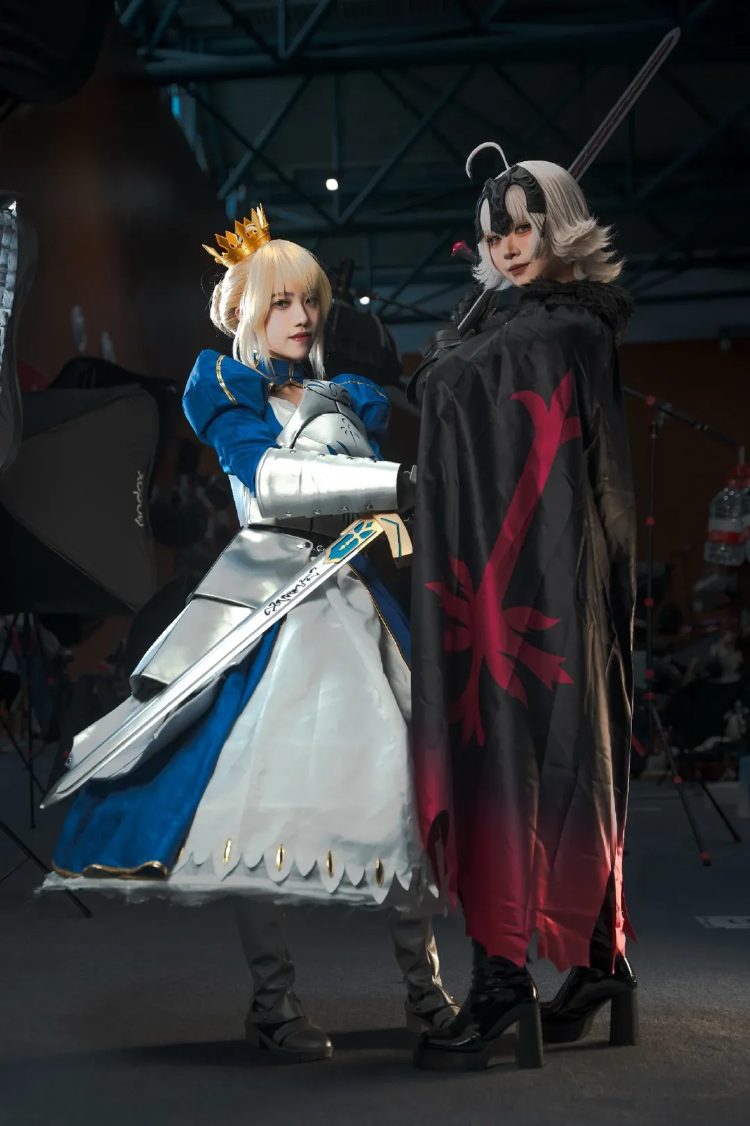 Fate系列, 黑贞德cos, 黑丝cosplay, sabercos, 新宿二人组 - 第2张