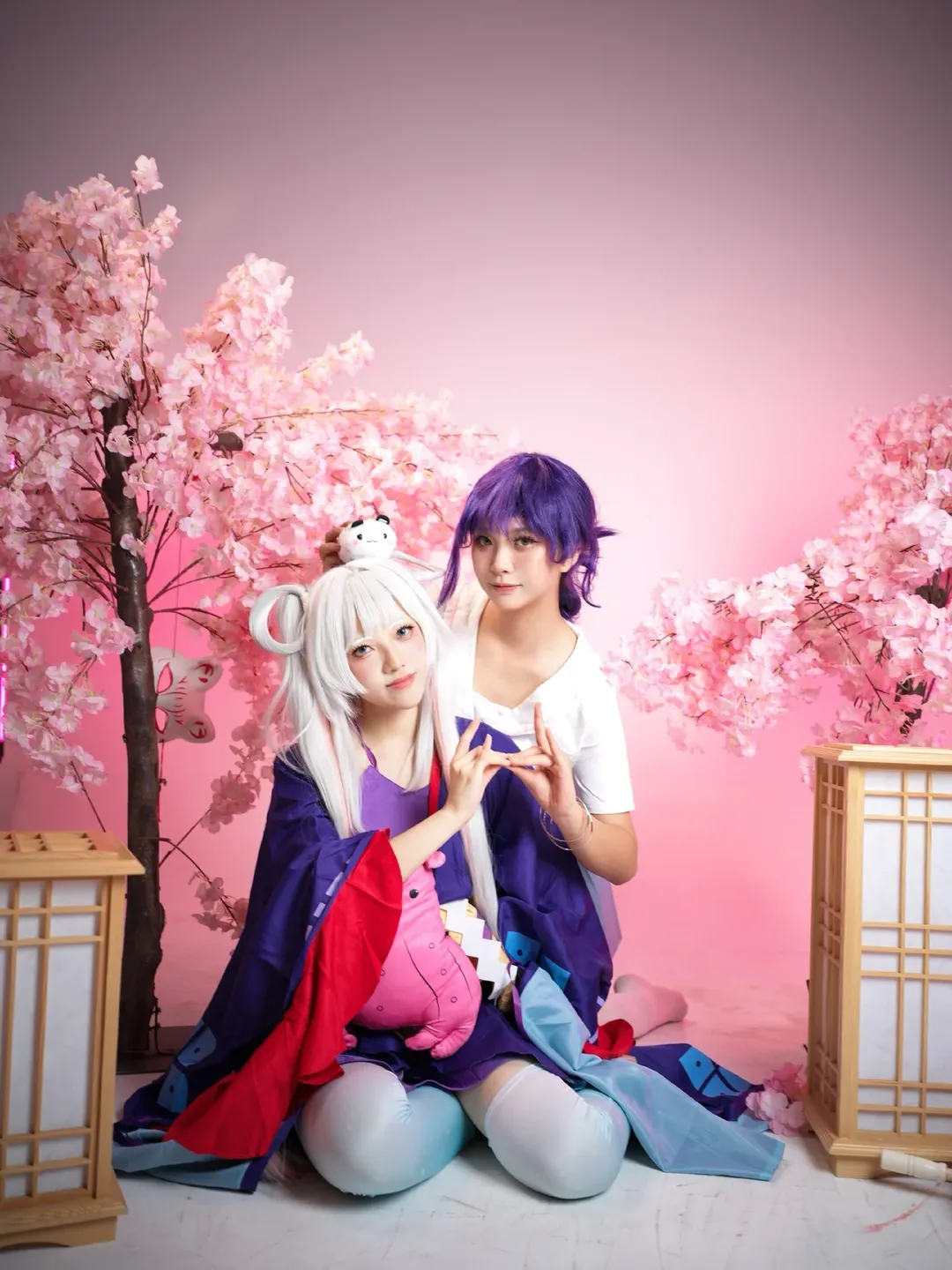 超时空辉夜姬, 彩叶cos, 白丝cosplay, 八千代cos, 七夕cosplay - 第1张