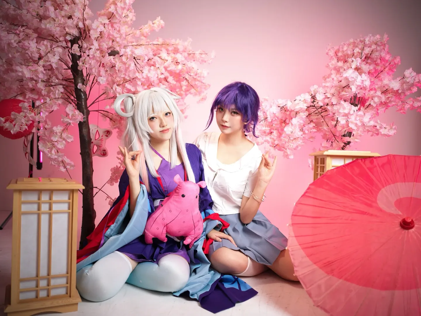 超时空辉夜姬, 彩叶cos, 白丝cosplay, 八千代cos, 七夕cosplay - 第2张