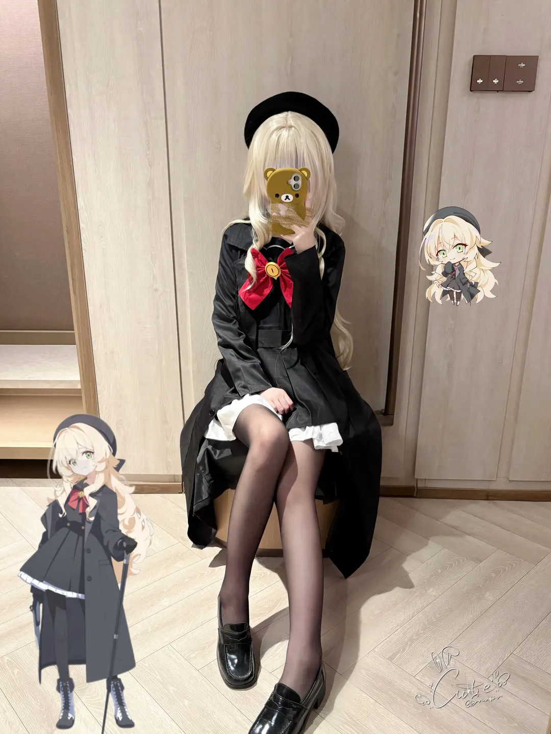 角色扮演, 蔚蓝档案, 笑面教授cos, 黑丝, cosplay穿搭