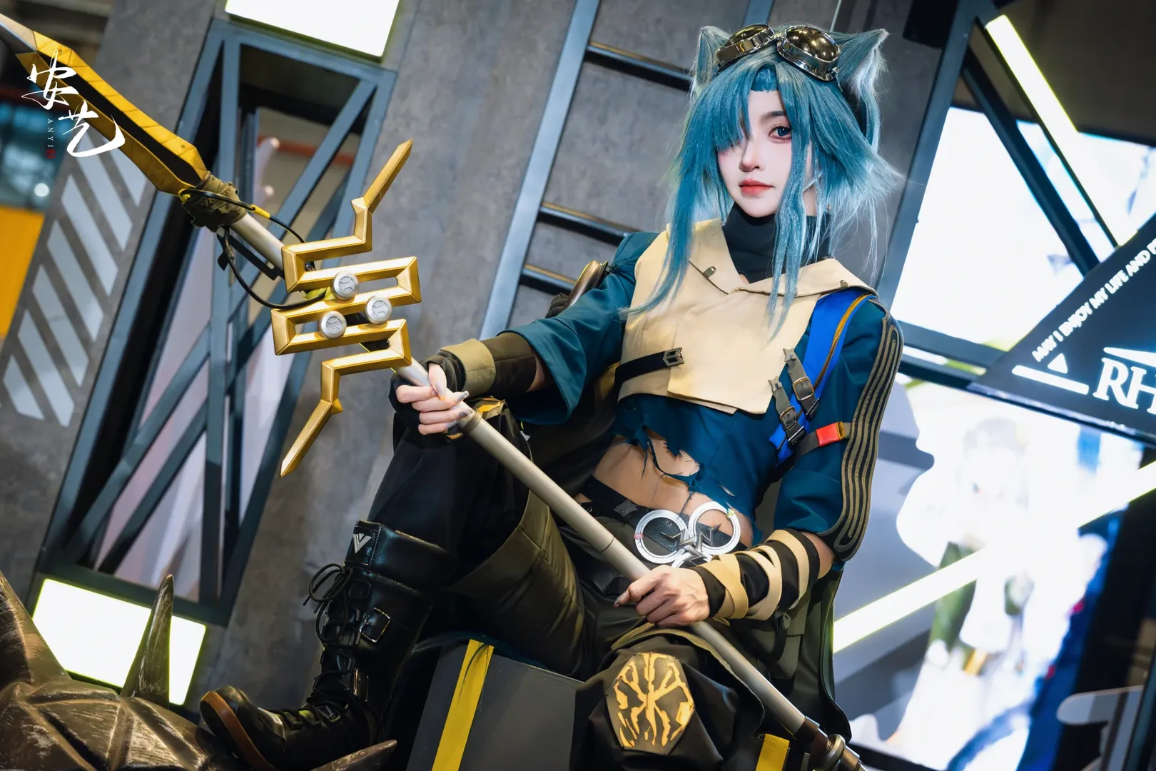 アークナイツ, アニメイベントのコスプレ, アークナイツ カーニバル, 歴陣鋭槍フェン コスプレ, 異格フェン - 4枚目