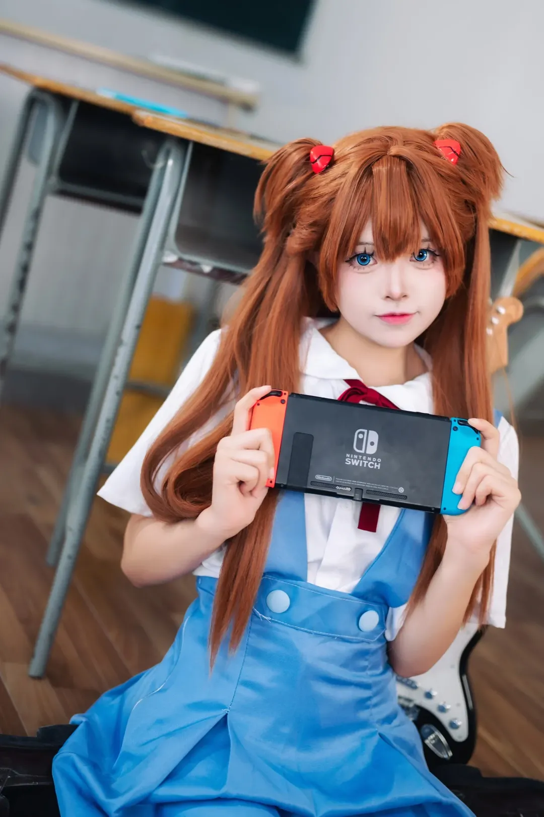 cosplay, 上海约拍, 明日香cos, 新世纪福音战士, 黑丝 - 第5张